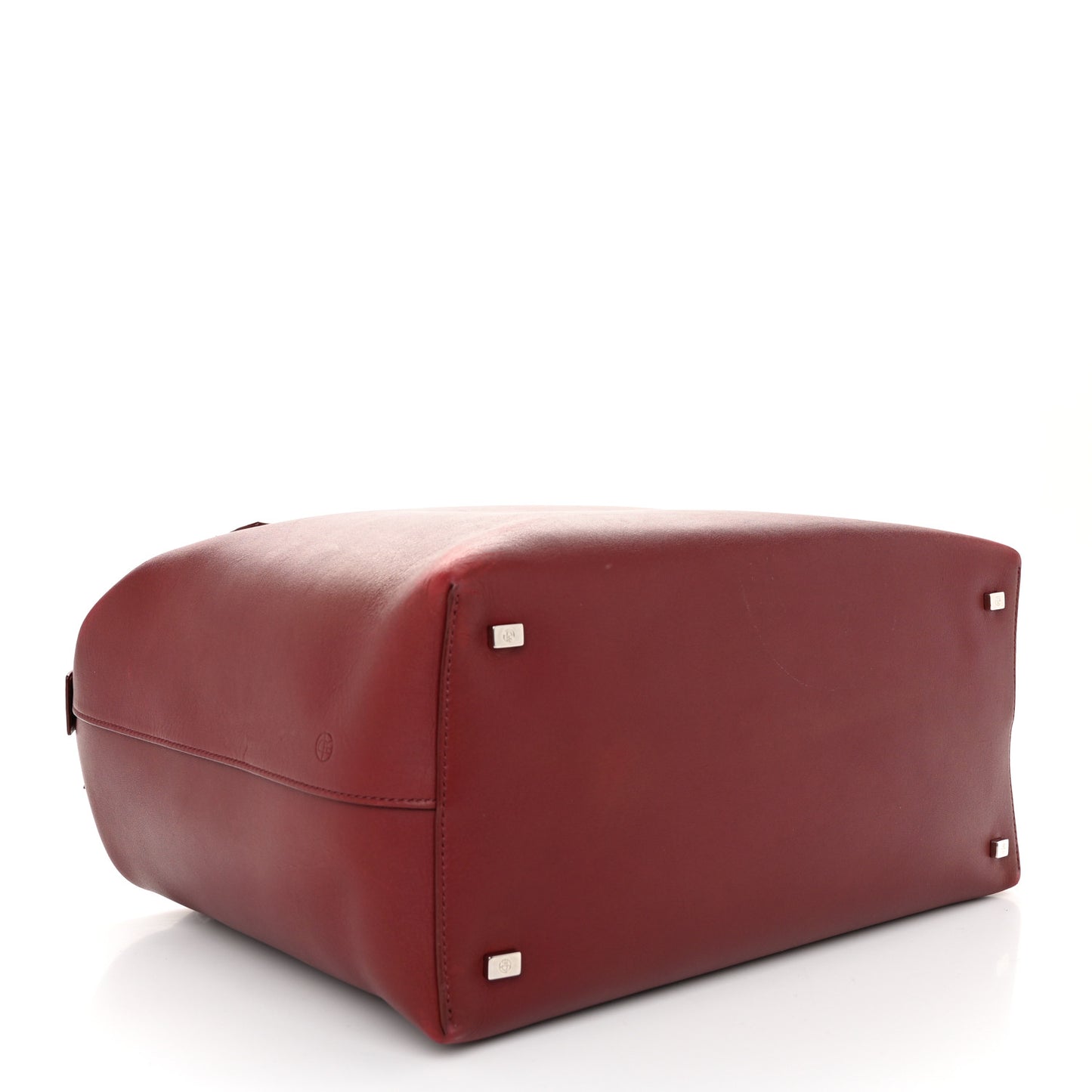 Calfskin Lux Satchel Burgundy