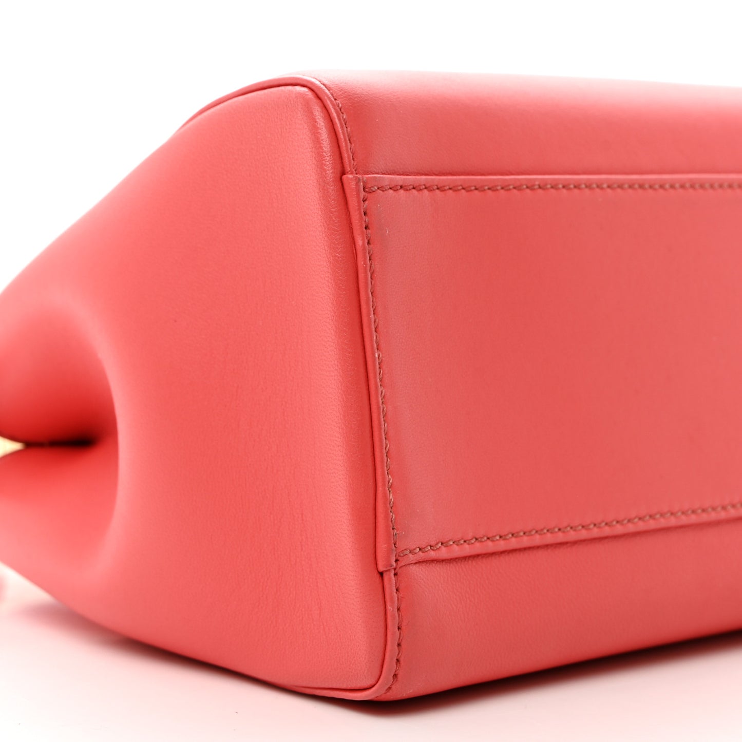 Nappa Stacked Bar Mini Peekaboo Iconic Satchel Lampone