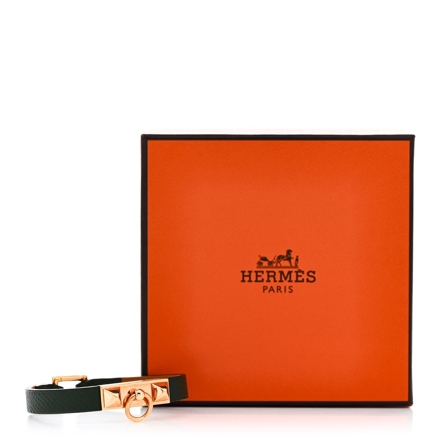 Hermes Epsom Micro Rivale Bracelet XS Vert Anglais 6 of 6