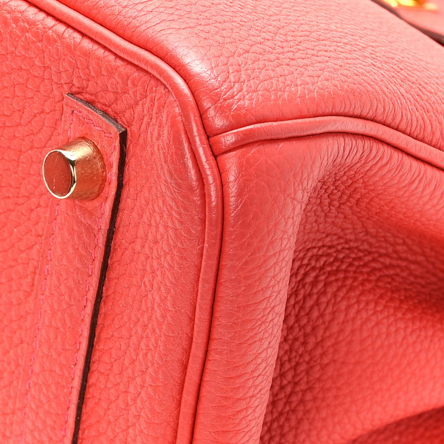Togo Birkin 30 Rouge Pivoine