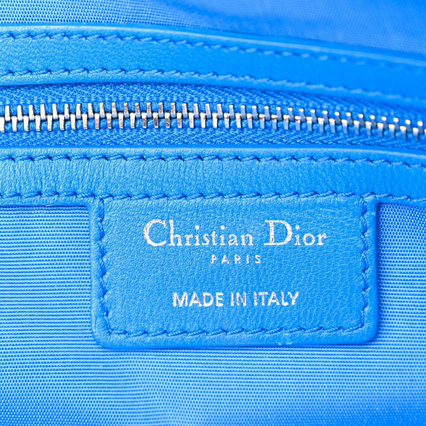 Lambskin Cannage Large Dior Soft Shopping Tote Blue