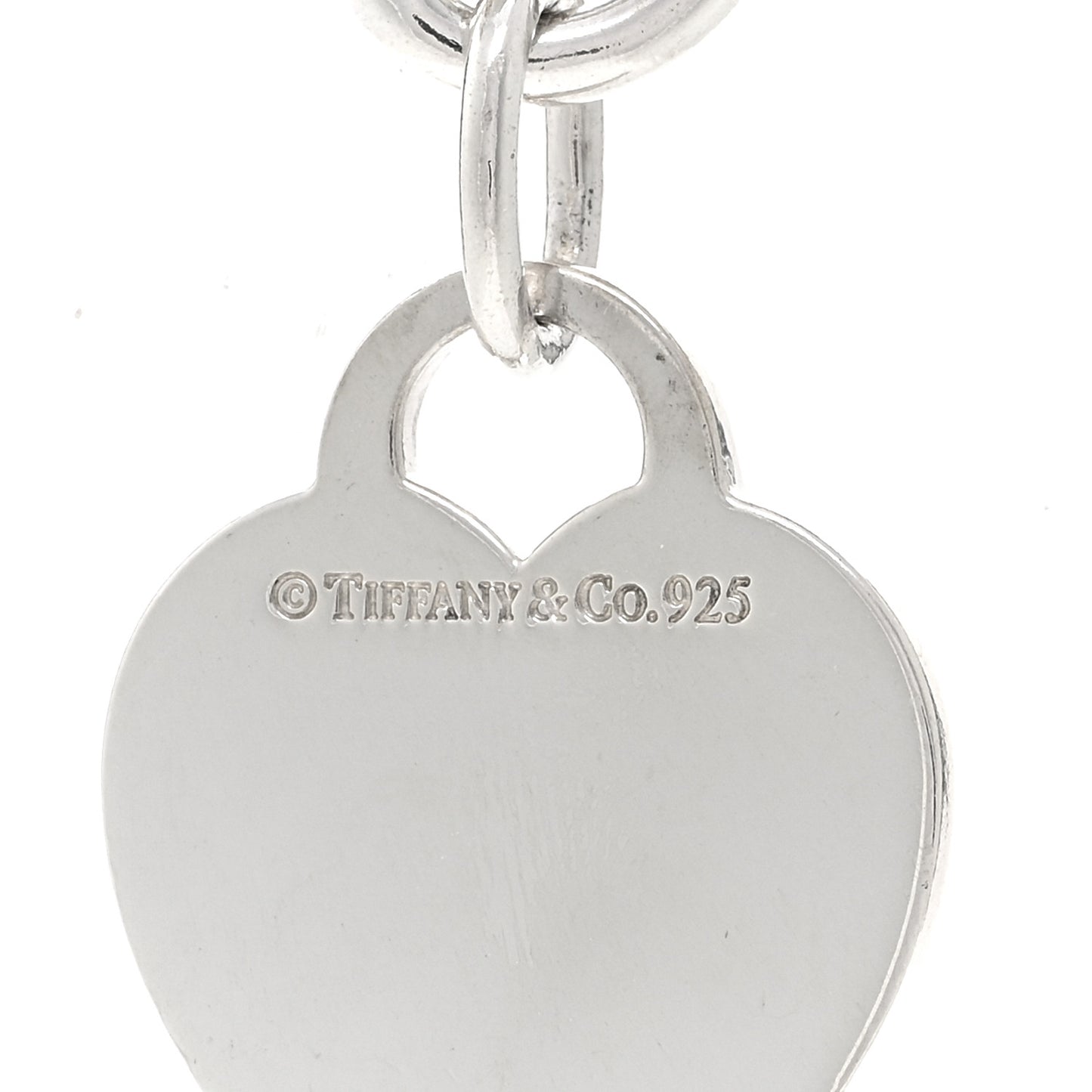 Sterling Silver Heart Tag Pendant Necklace