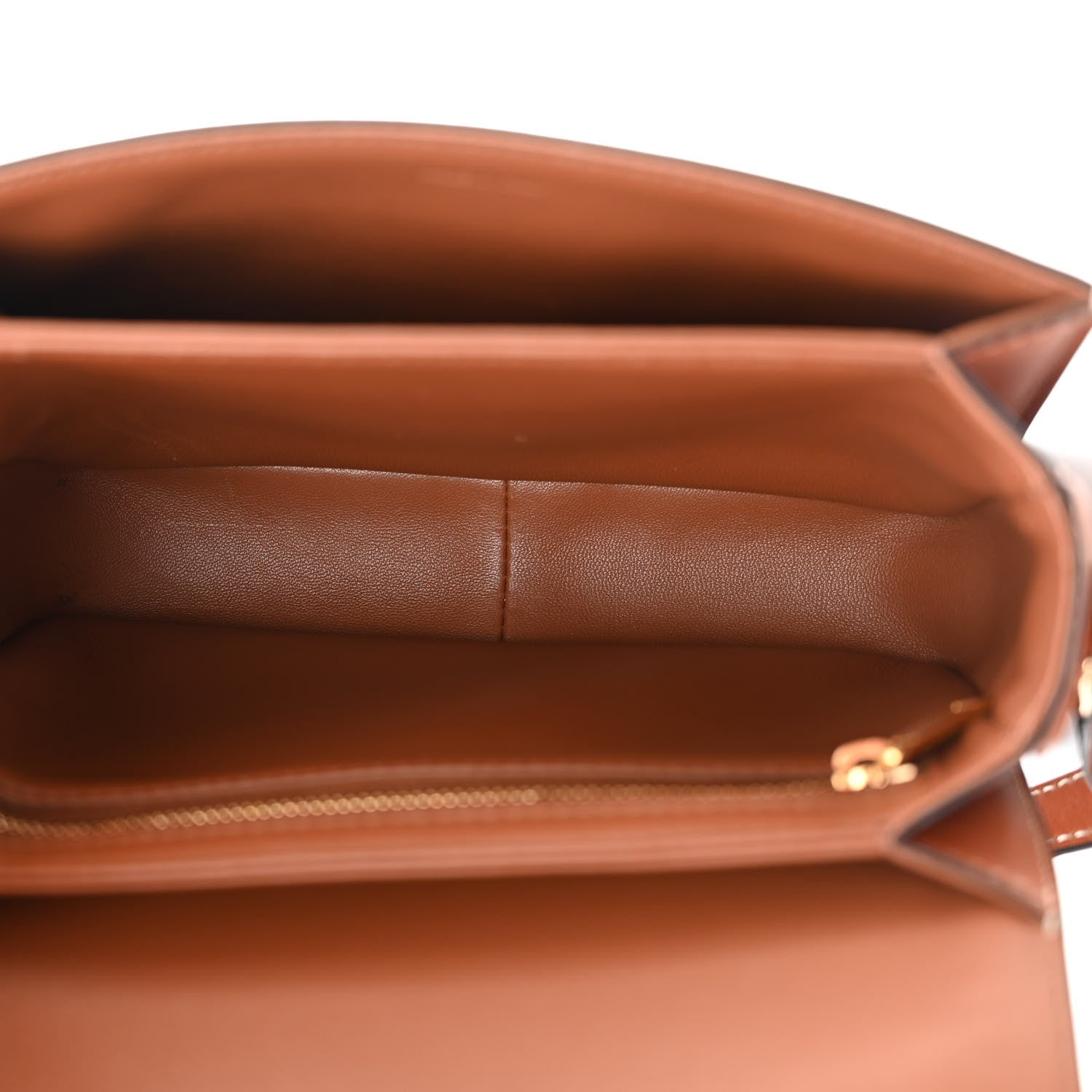 Celine Calfskin Triomphe Canvas Teen Triomphe Bag Tan 5 of 11