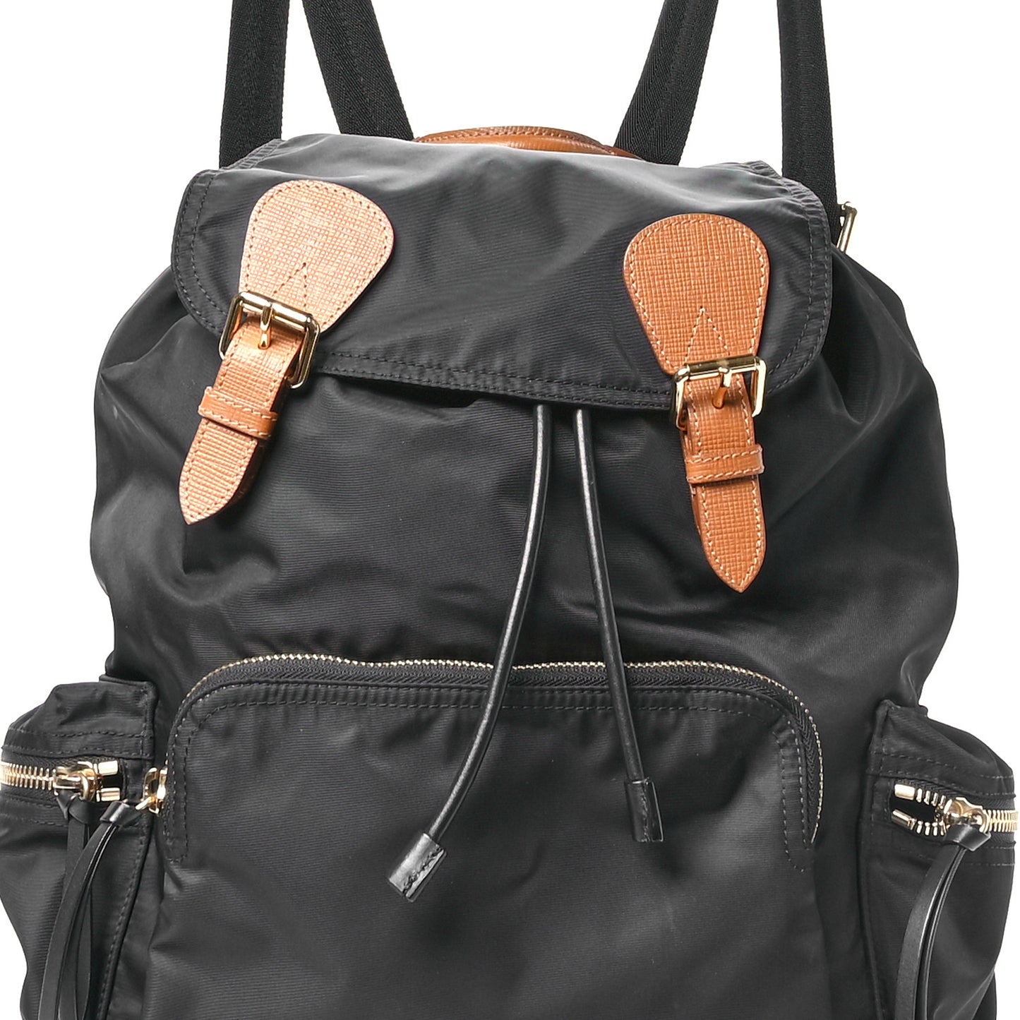 Nylon Large Rucksack Backpack Black
