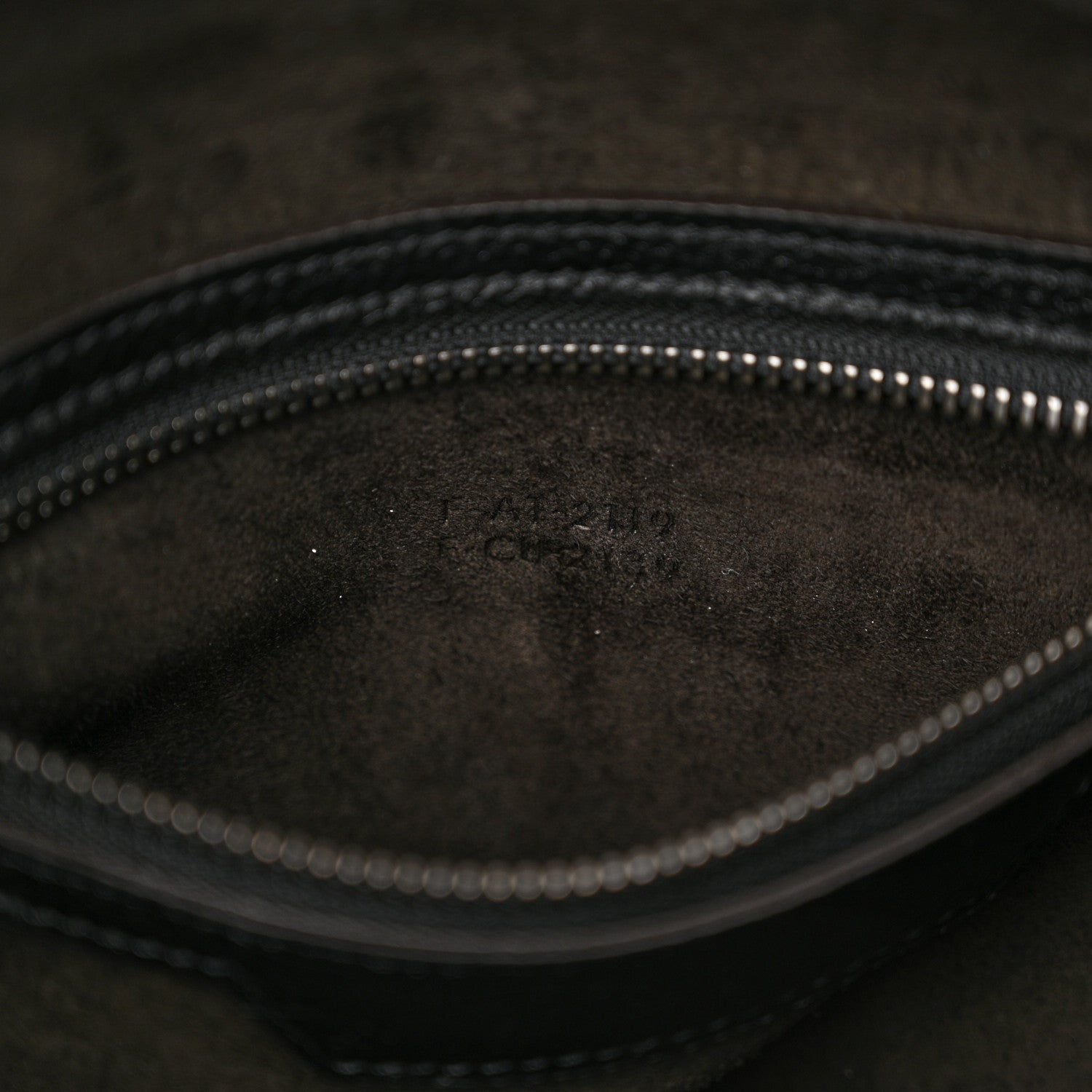 Celine Drummed Calfskin Micro Luggage Black 7 of 11