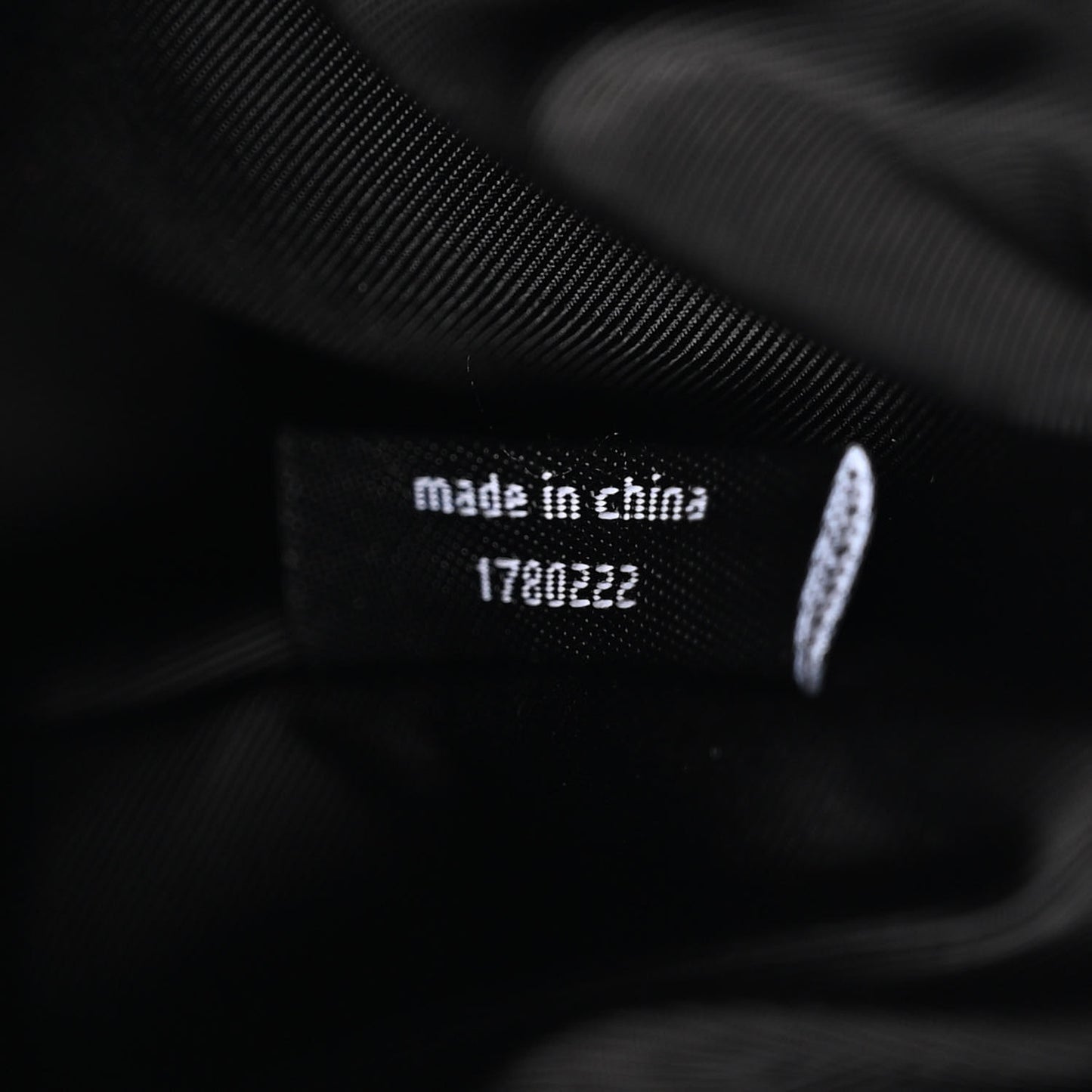 Satin Crystal Logo Micro Marquess Bag Black