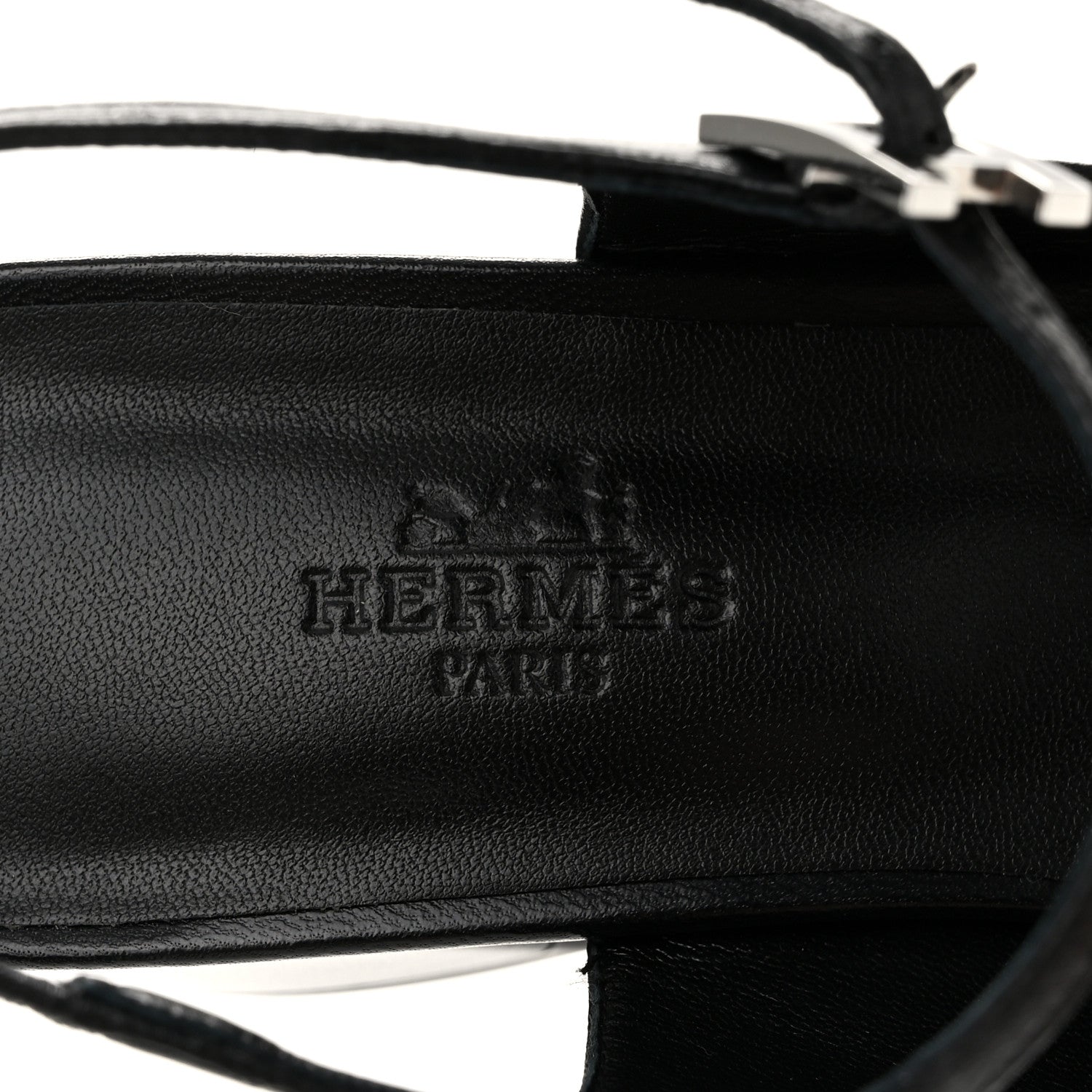 Hermes Goatskin Jackie 50 Pumps 37.5 Black 7 of 11