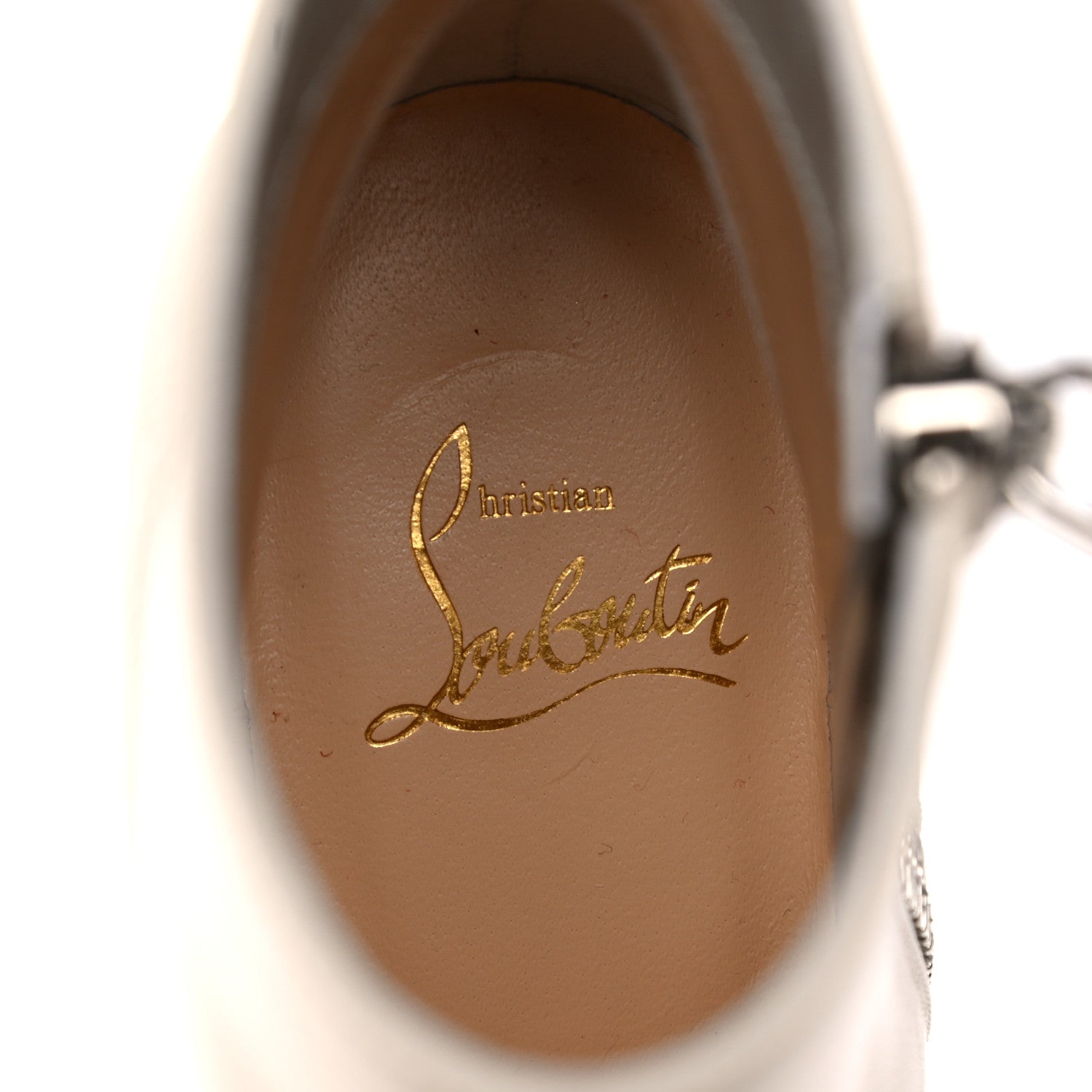 Christian Louboutin Calfskin Ziptotal 85 Ankle Boots 36.5 White 7 of 13