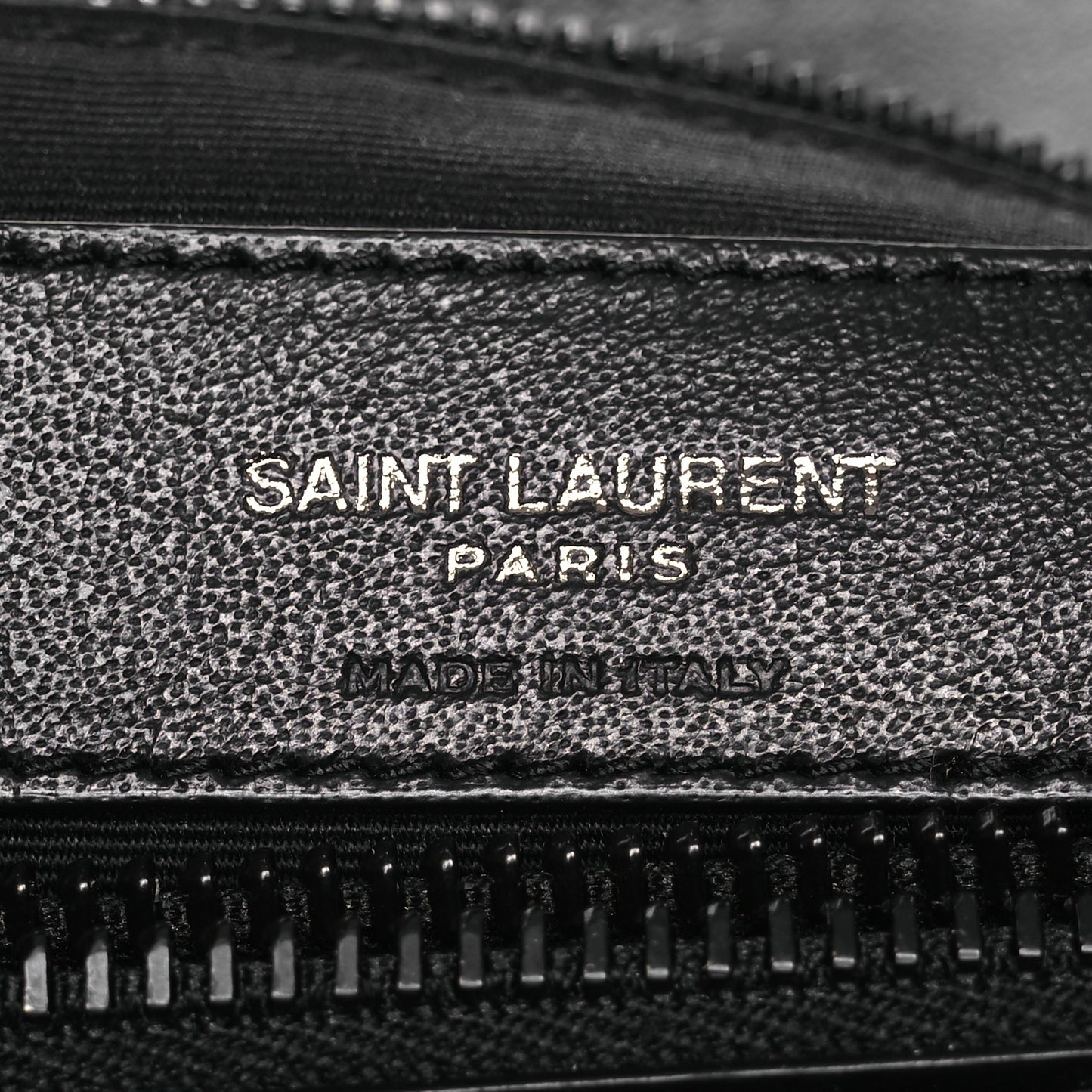 Calfskin Y Quilted Monogram Monochrome Medium Loulou Chain Satchel Black