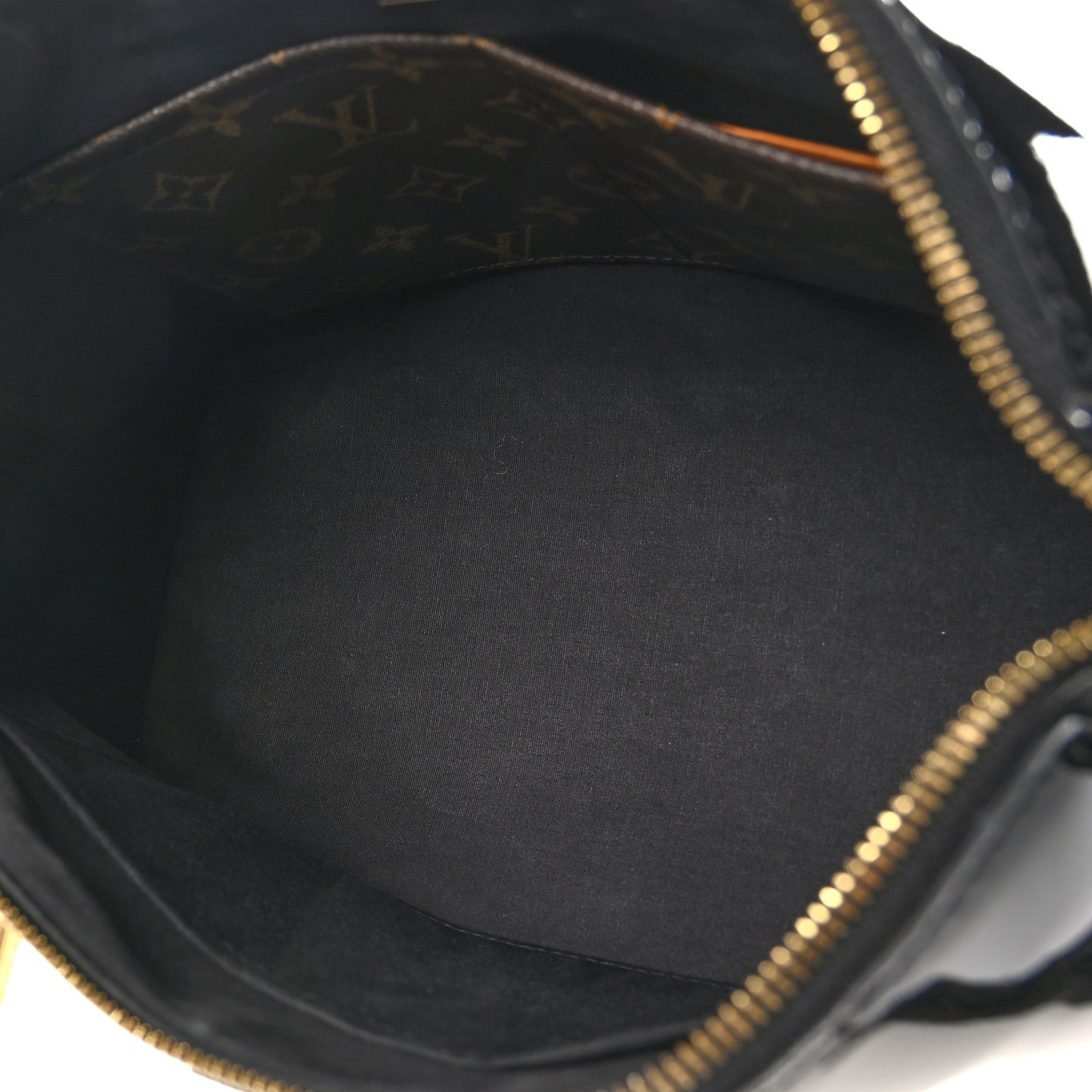 Patent Calfskin Miroir Tote Black