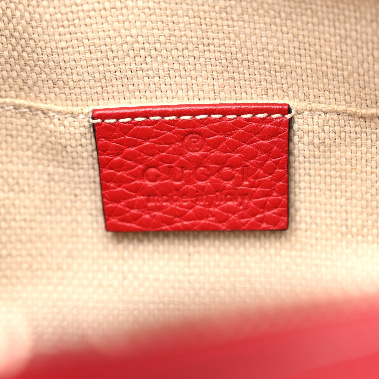 Pebbled Calfskin Small Soho Disco Bag Vibrant Red