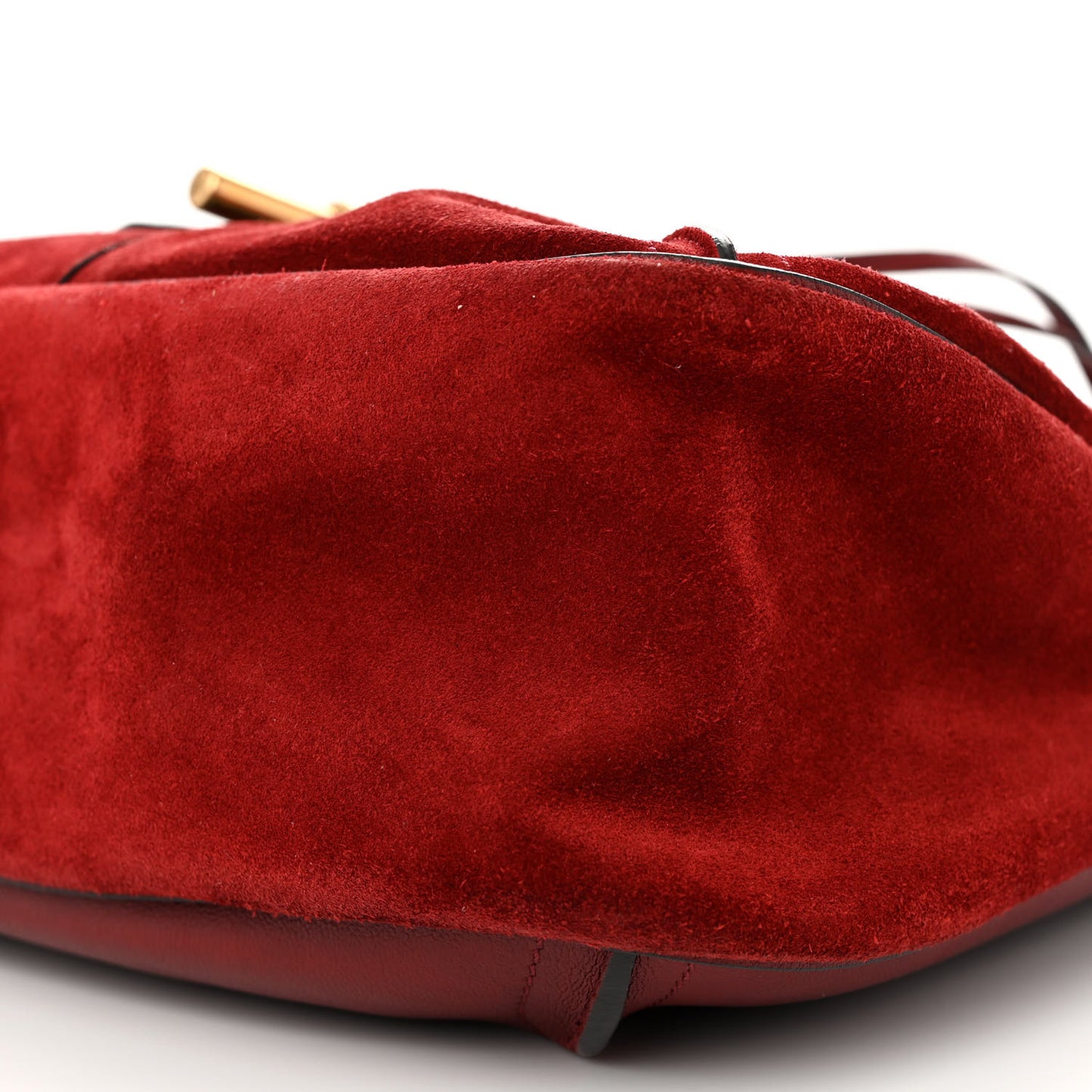 Suede Embellished Medium Lexa Shoulder Bag Sienna Red