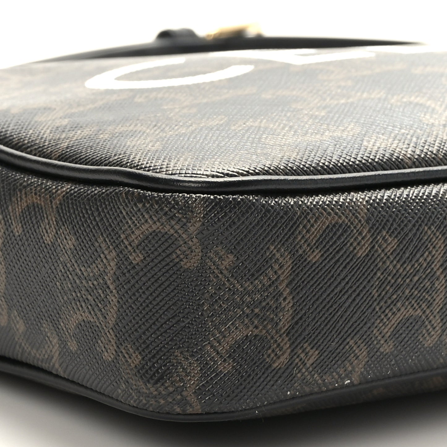 Triomphe Canvas Medium Messenger Bag Black