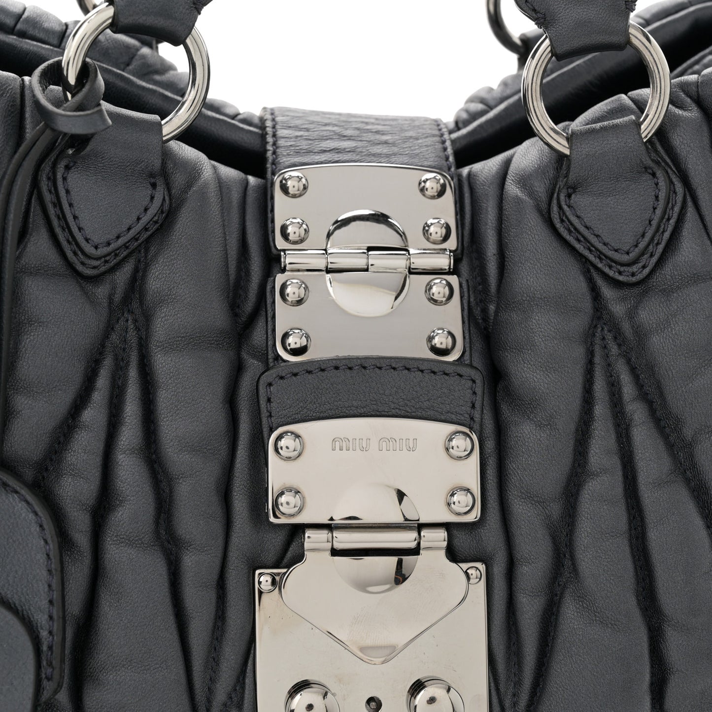 Nappa Matelasse Shopping Tote Black