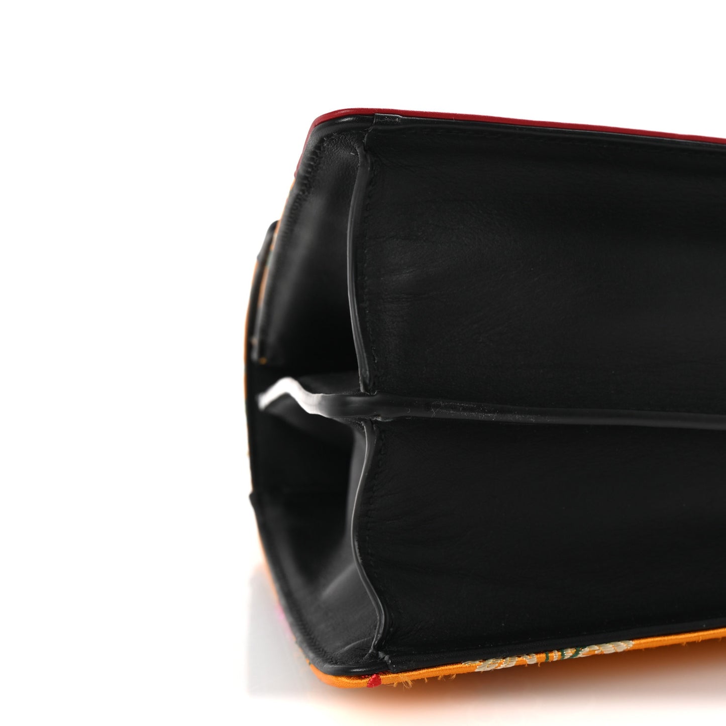 Satin Calfskin Bamboo Web Tokyo Print Medium Dionysus Top Handle Bag Giallo Multicolor Blue Agata Hibiscus Red