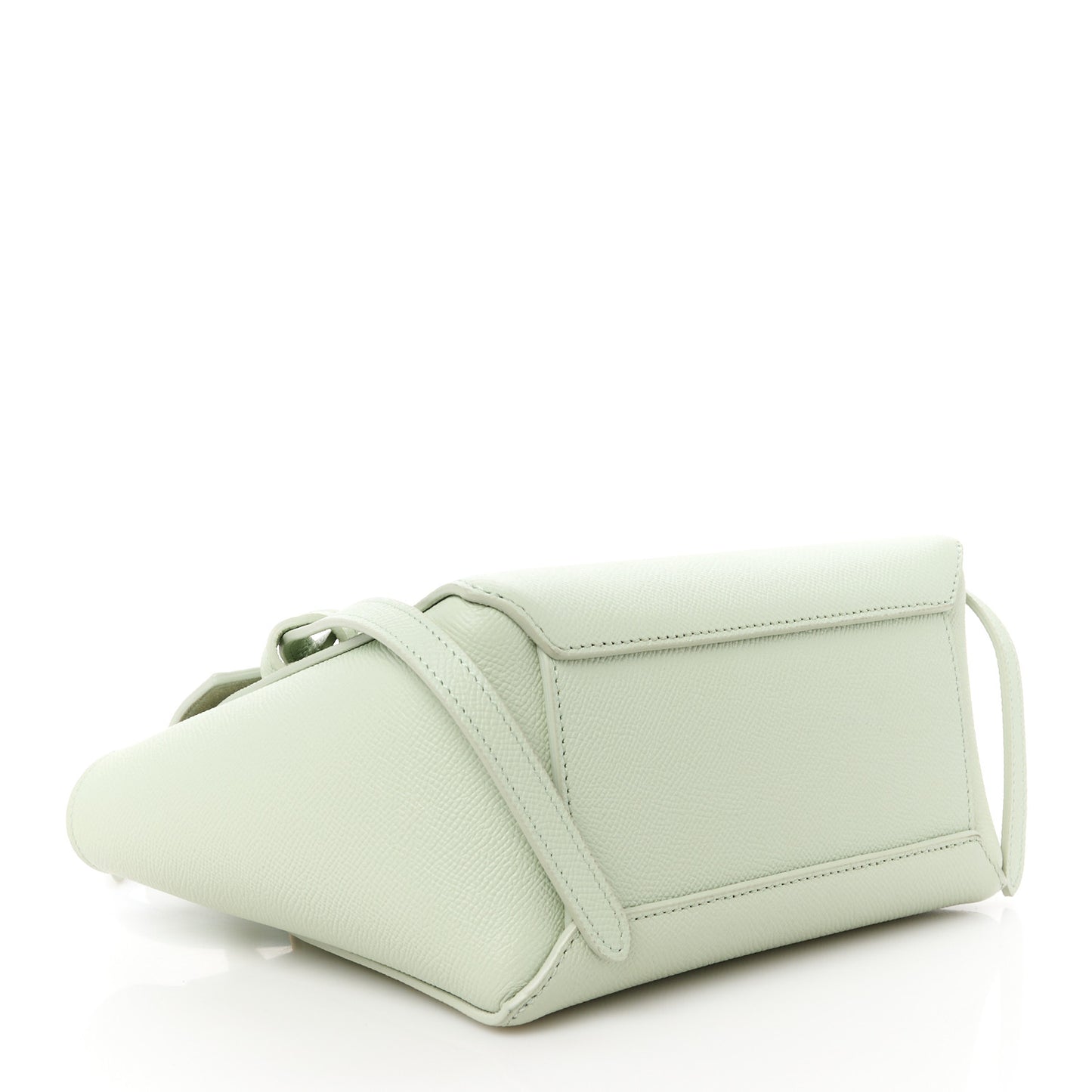 Grained Calfskin Micro Belt Bag Jade