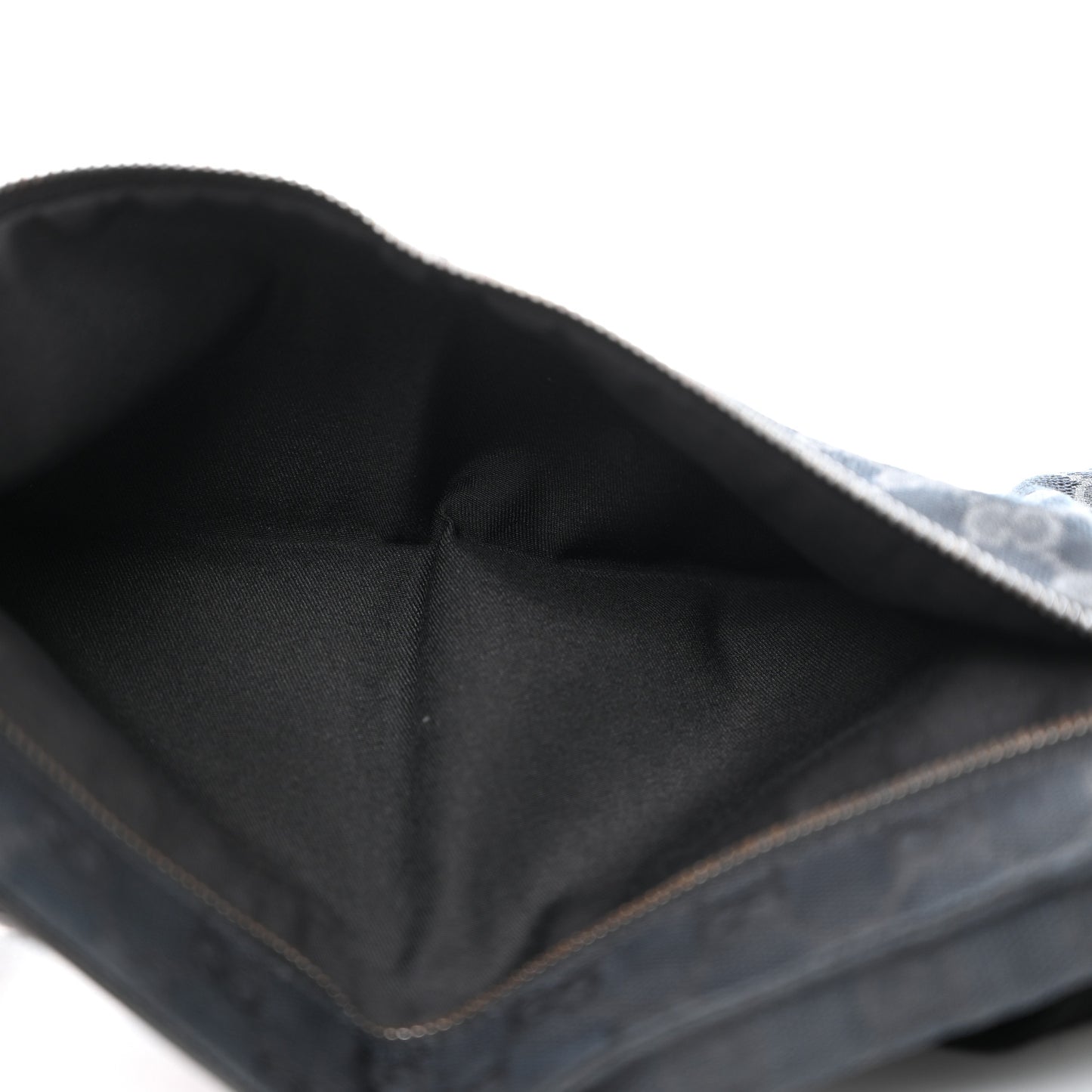 GG Monogram Double Pocket Belt Bag Black