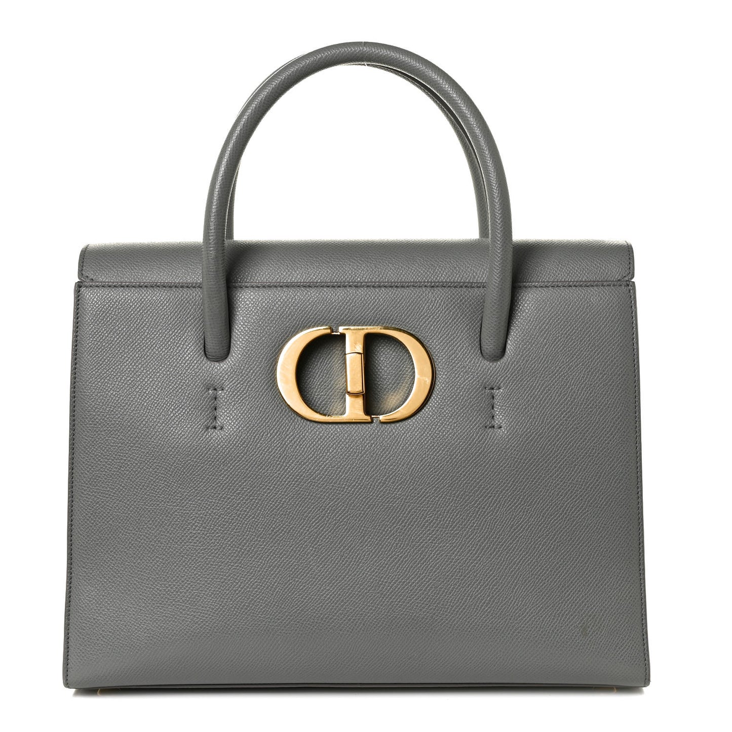 Grained Calfskin Large St. Honore Tote Grey