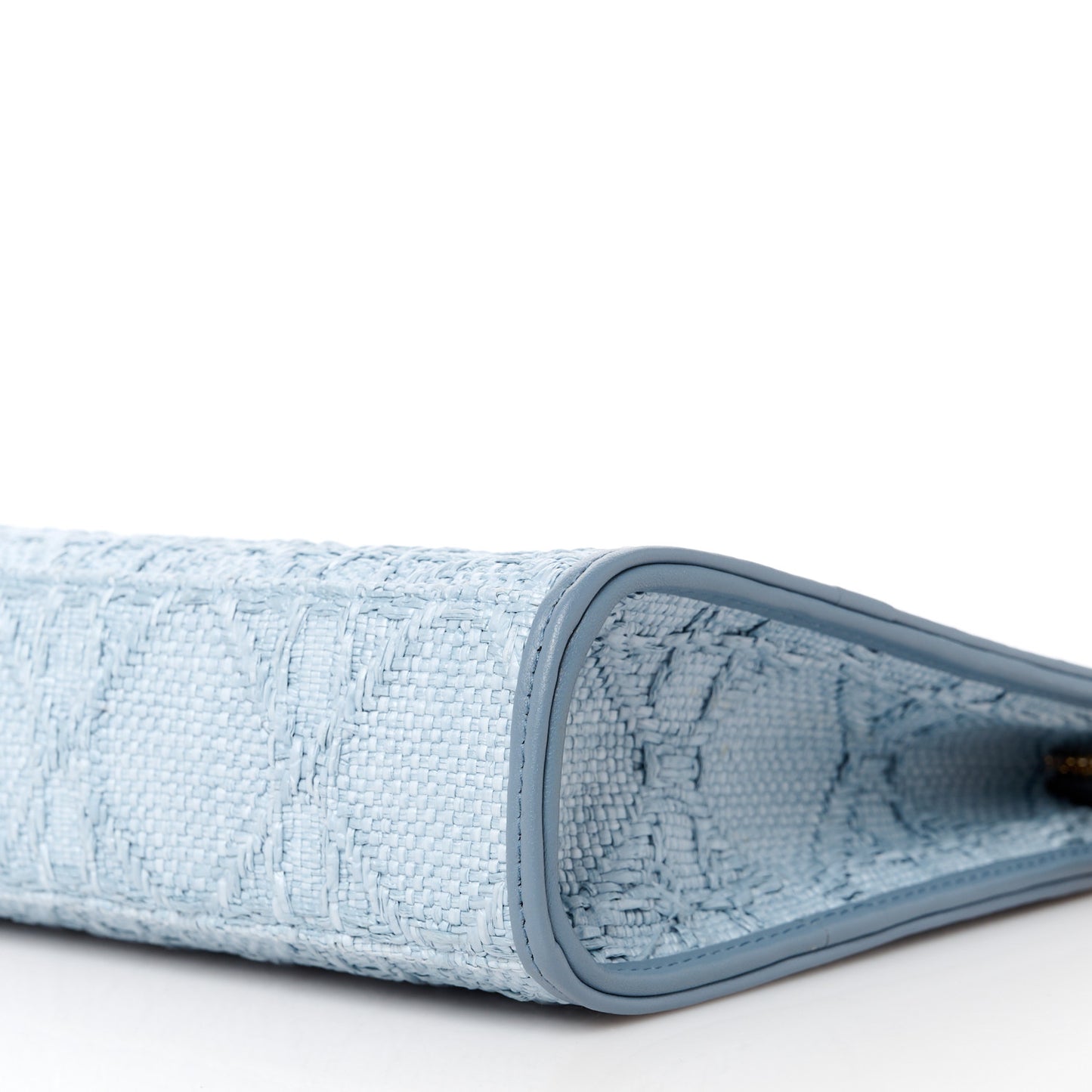 Raffia Cannage 30 Montaigne Dea Pouch Celestial Blue