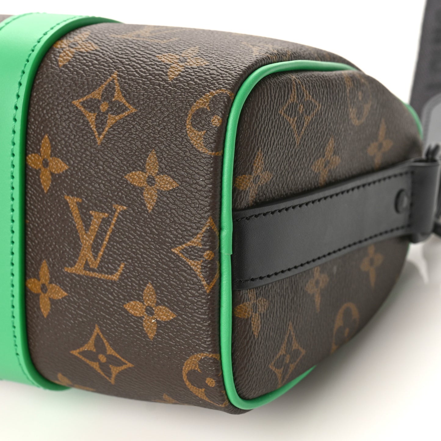 Monogram Macassar Keepall Bandouliere 25 Minty Green