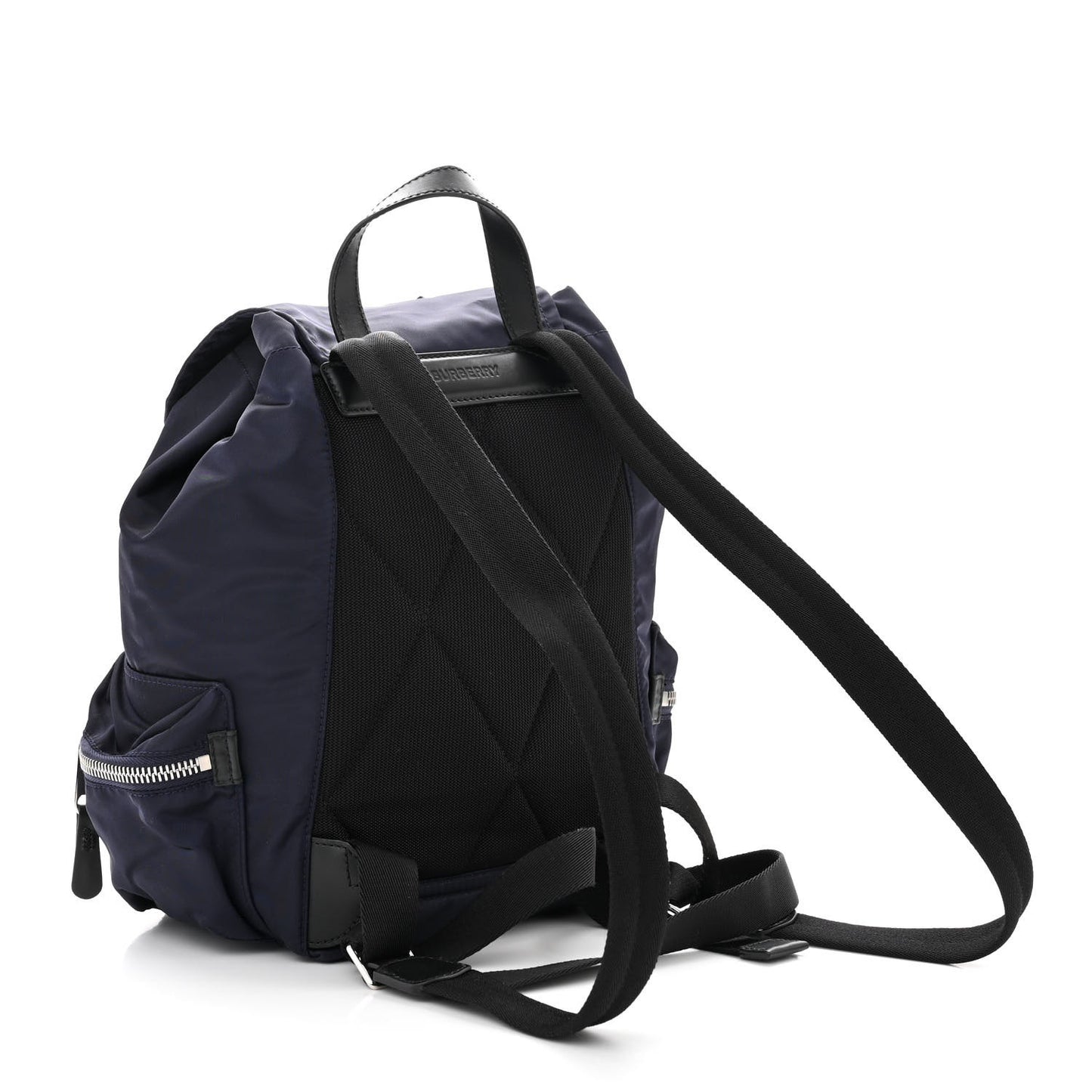 Nylon Logo Print Medium Rucksack Backpack Ink Blue