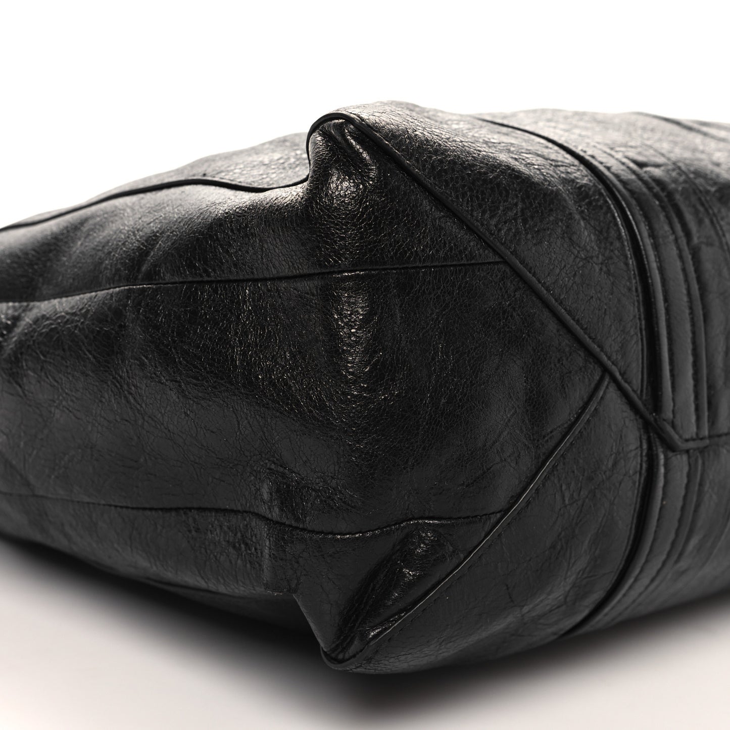 Agneau Arena Medium Barbes East West Shopper Black