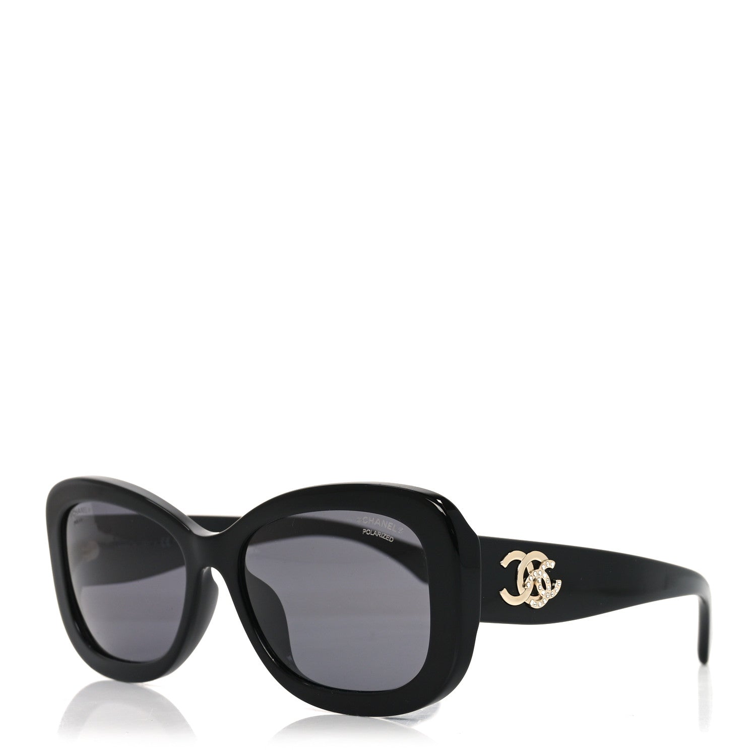 Chanel Acetate Polarized CC Sunglasses 5468-B-A Black 1815514