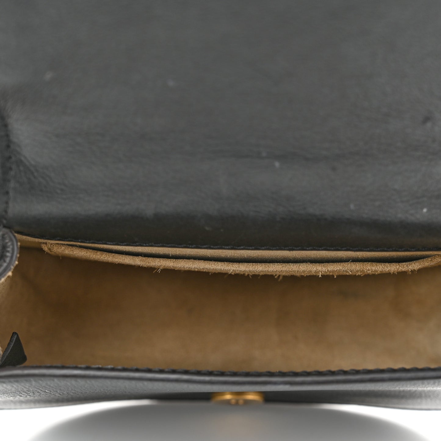 Calfskin Suede Small Nile Bracelet Bag Black