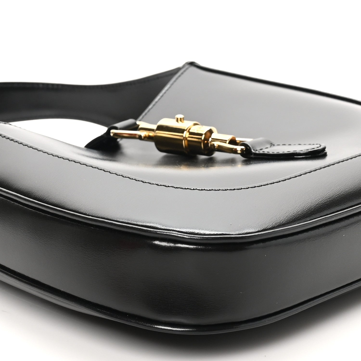 Gucci Boarded Dyana Lux Calfskin Small Jackie 1961 Hobo Black 9 of 10