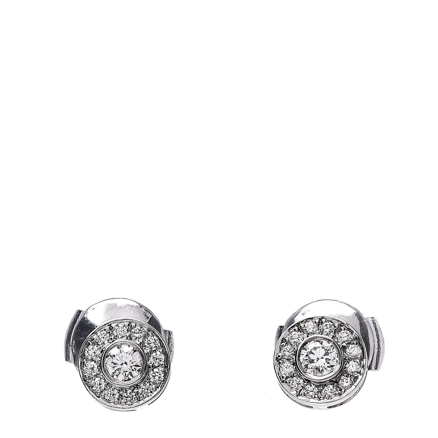 Platinum Diamond Mini Circlet Earrings
