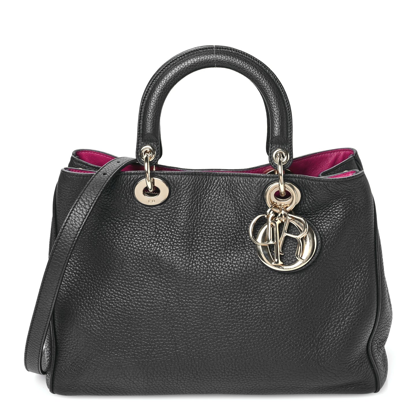 Bullcalf Medium Diorissimo Tote Black Rose Indien