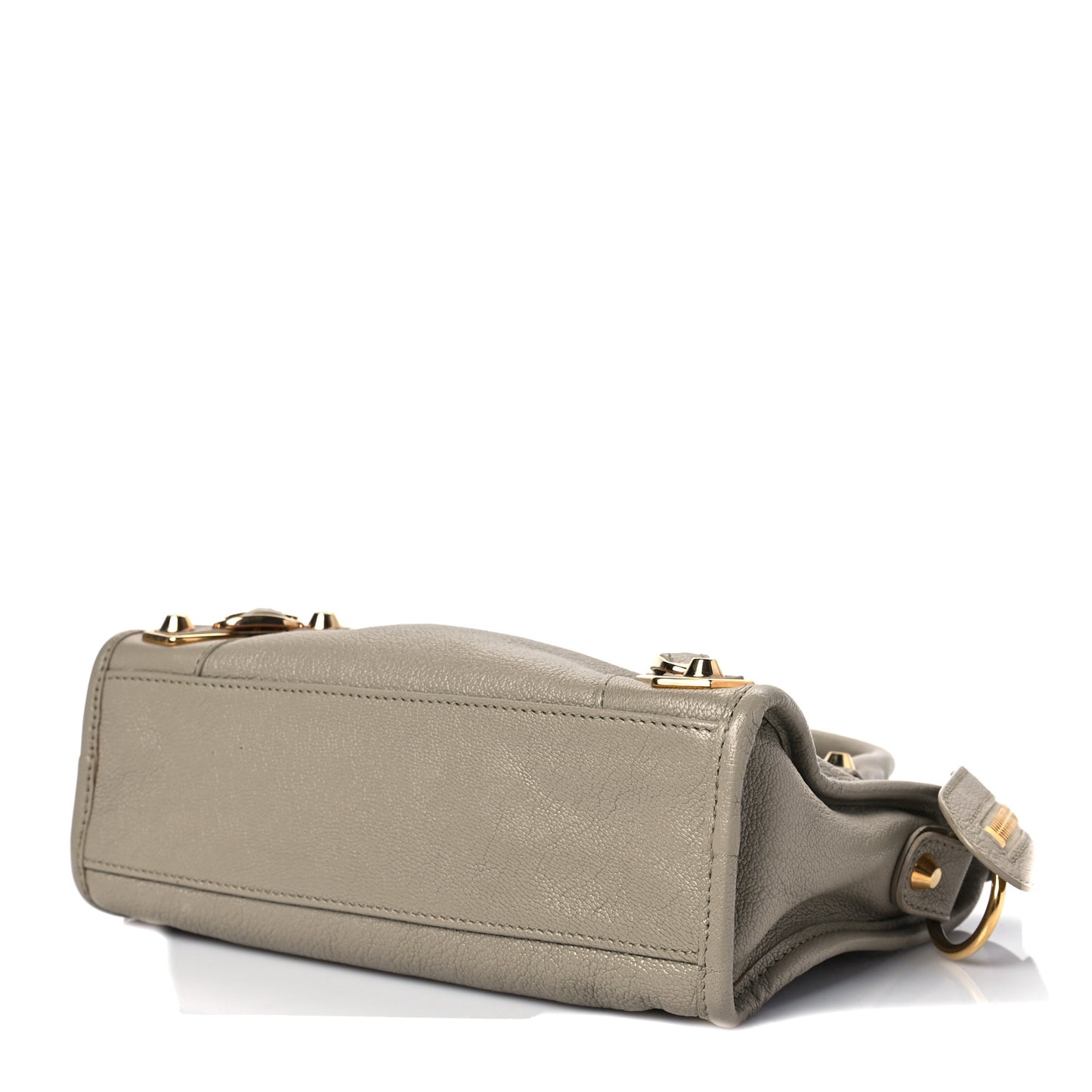 Chevre Gold Metallic Edge Hardware Mini City Beige Dune Argille