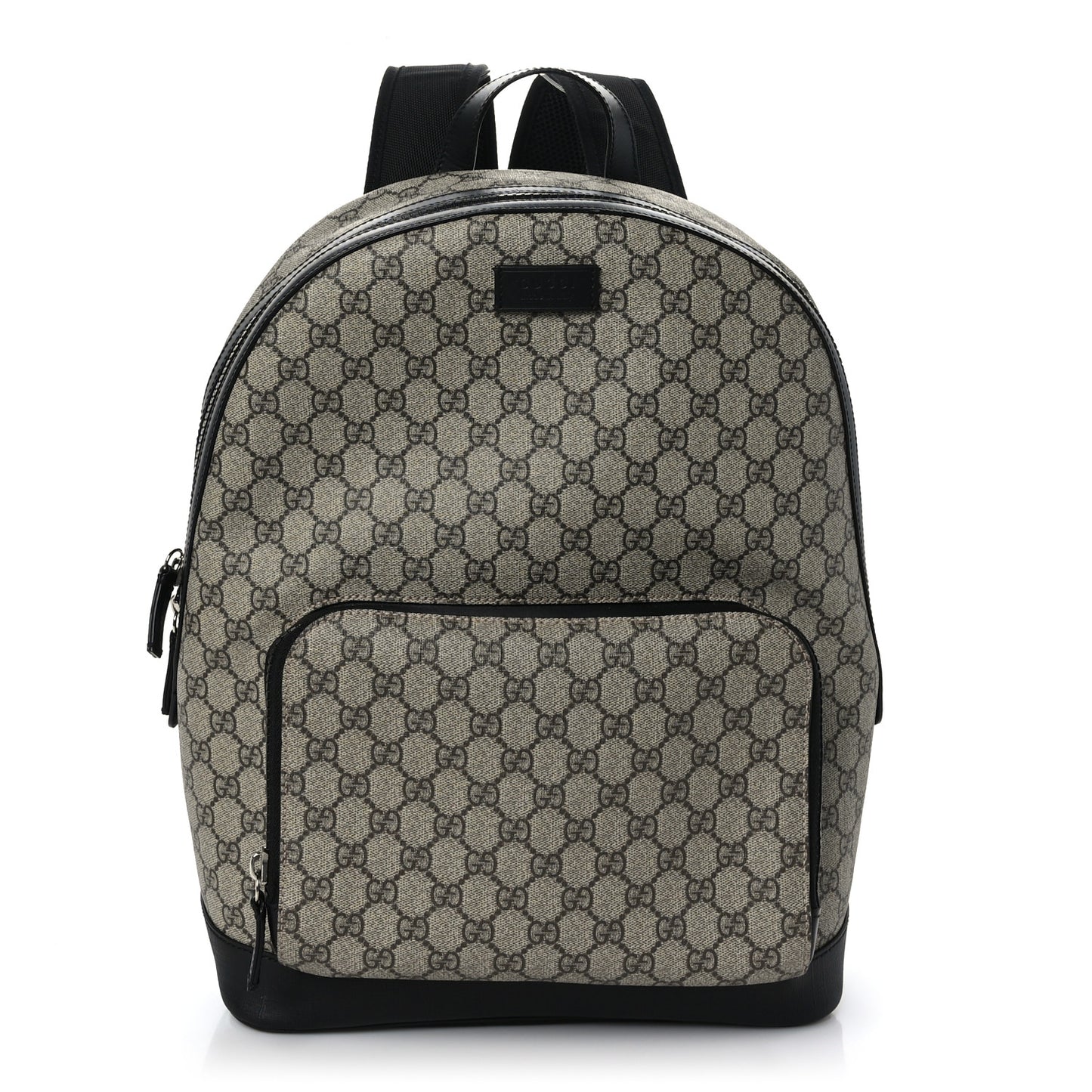 GG Supreme Monogram Medium Backpack Black