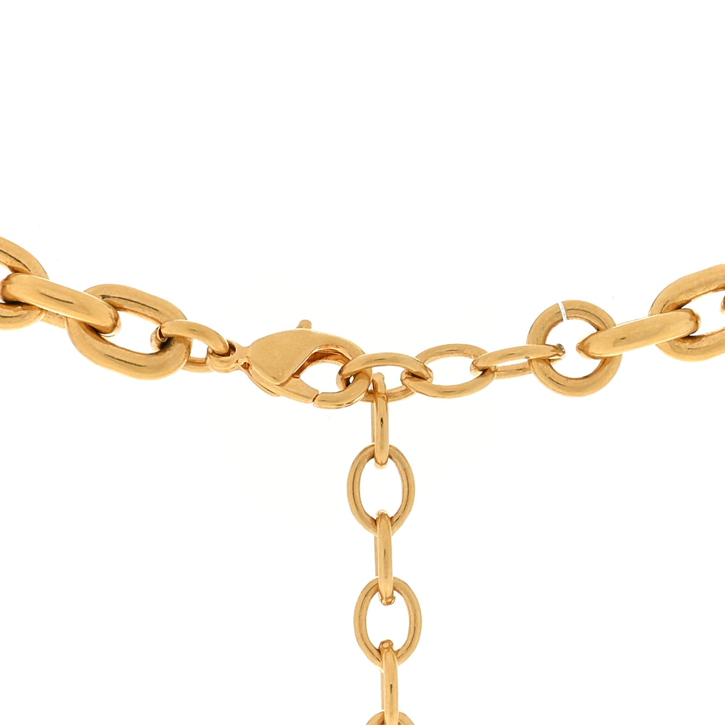 Metal Crystal Dio(r)evolution Choker Necklace Gold