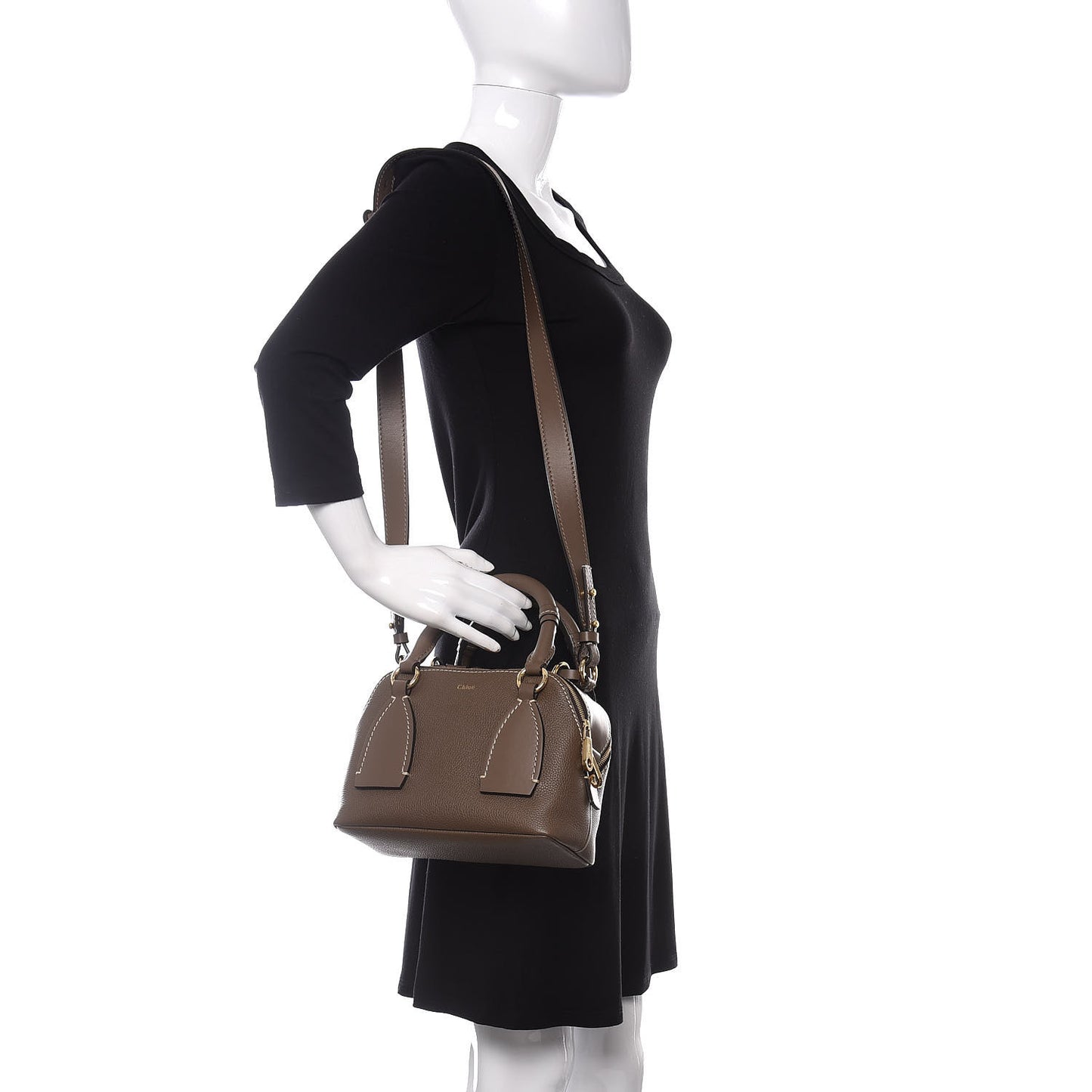 Calfskin Small Daria Army Green