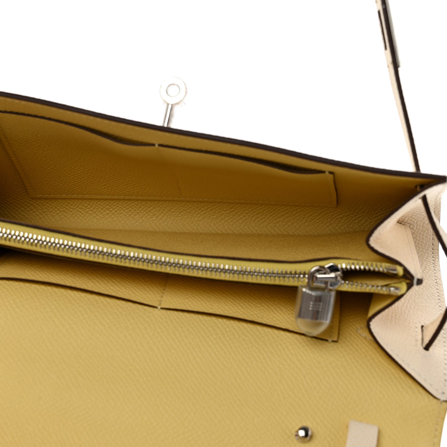 Epsom Verso Kelly Wallet To Go Nata Jaune Poussin