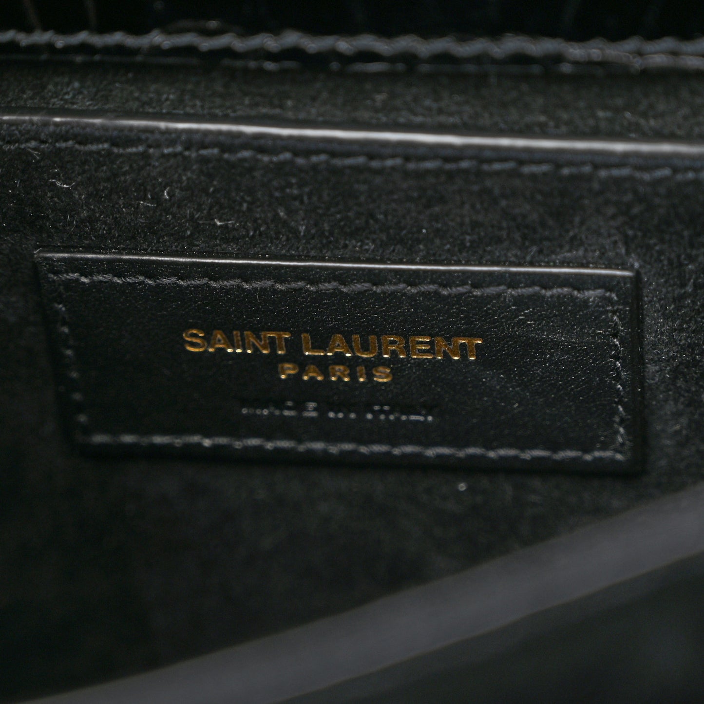 Calfskin Crocodile Embossed Medium Monogram Sunset Black