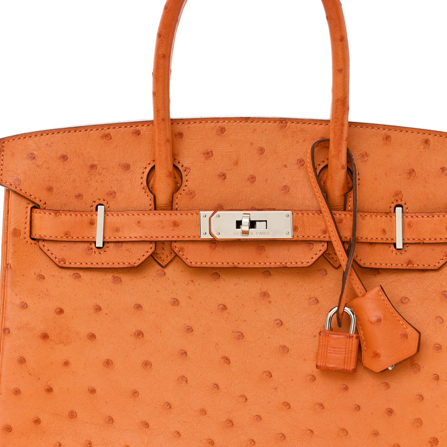 Ostrich Birkin 30 Orange