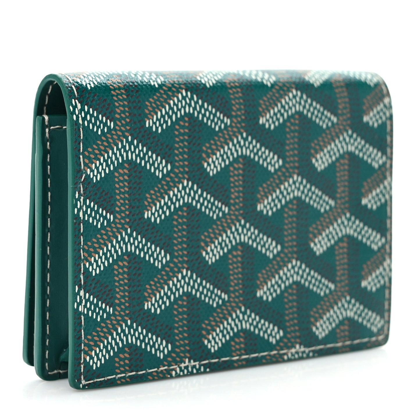 Goyardine Business Card Holder Green