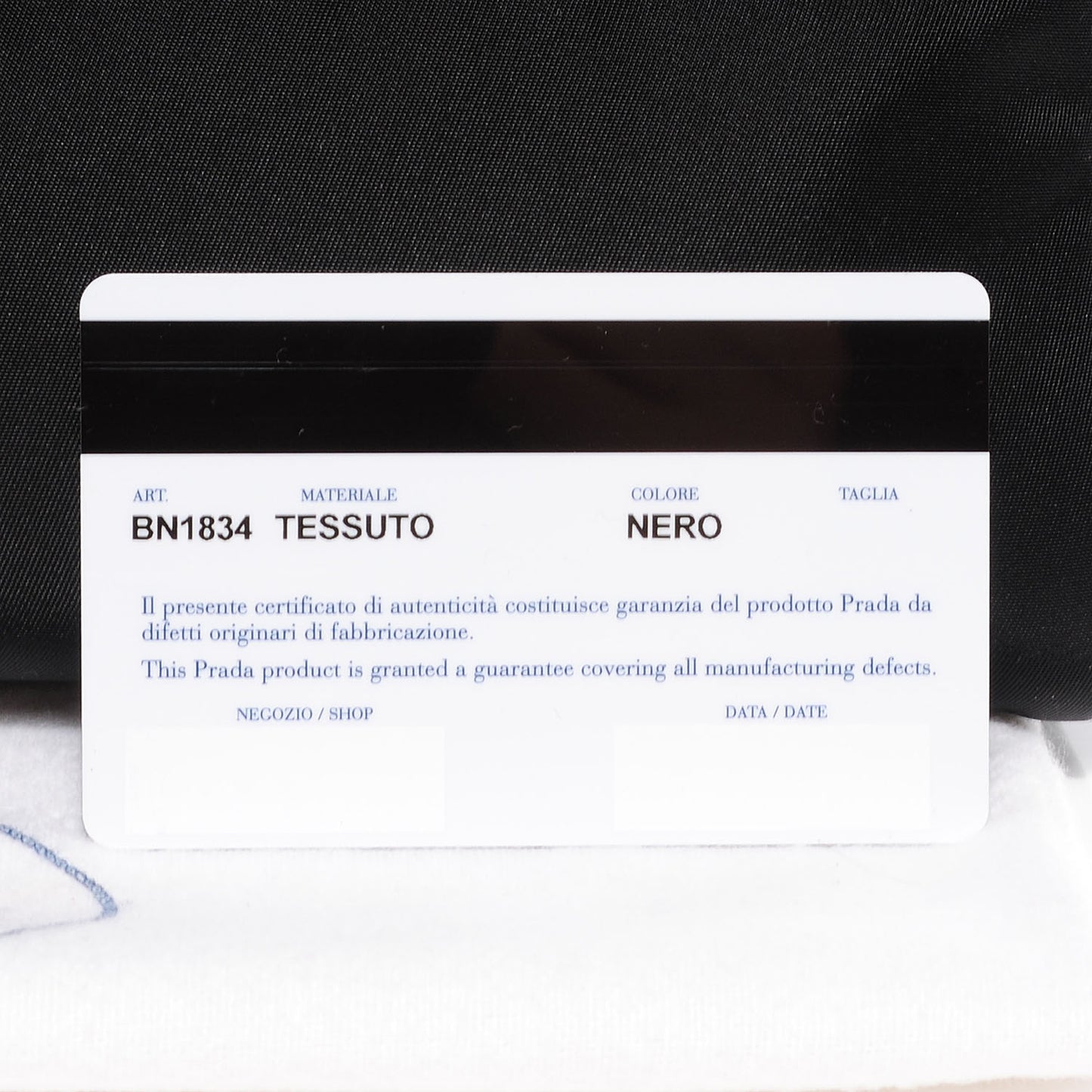 Tessuto Nylon Shoulder Bag Nero Black