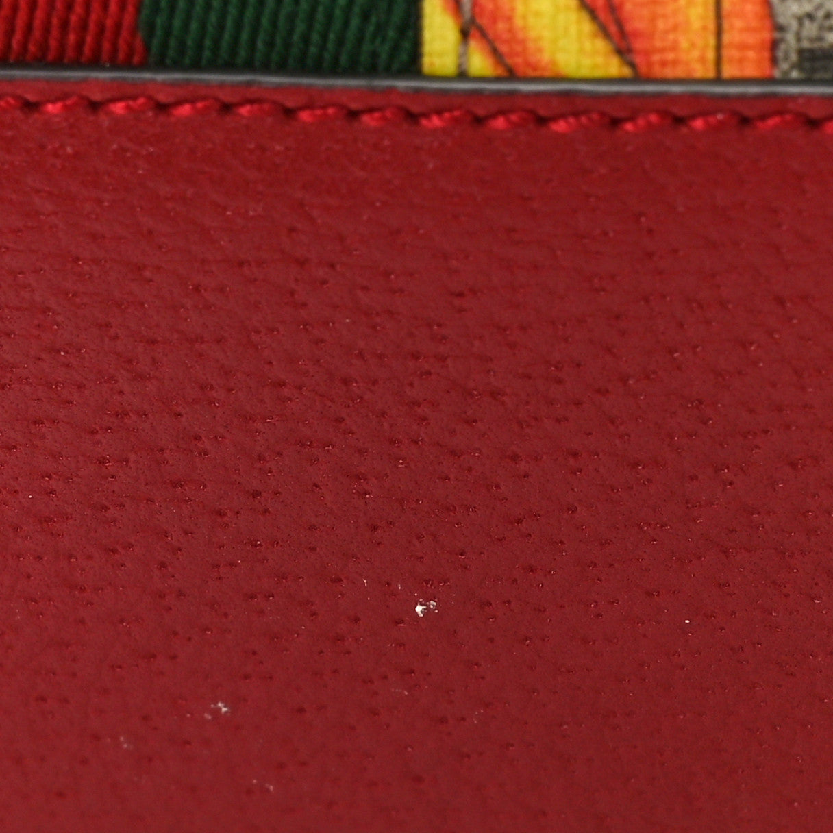 GG Supreme Monogram Flora Web Small Ophidia Tote Bag Red