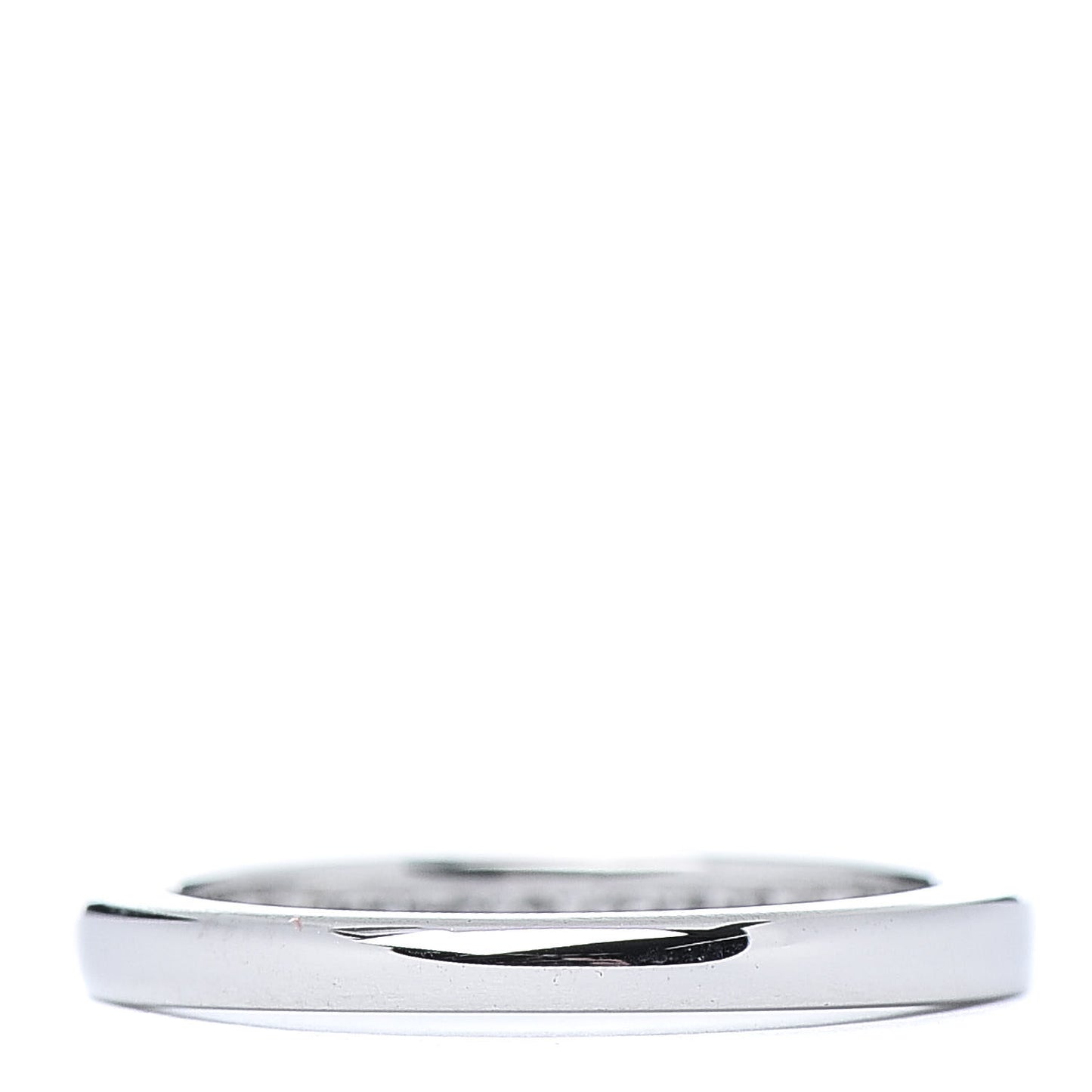Platinum Diamond .17ctw Half Circle Wedding Band Ring 45 3.25