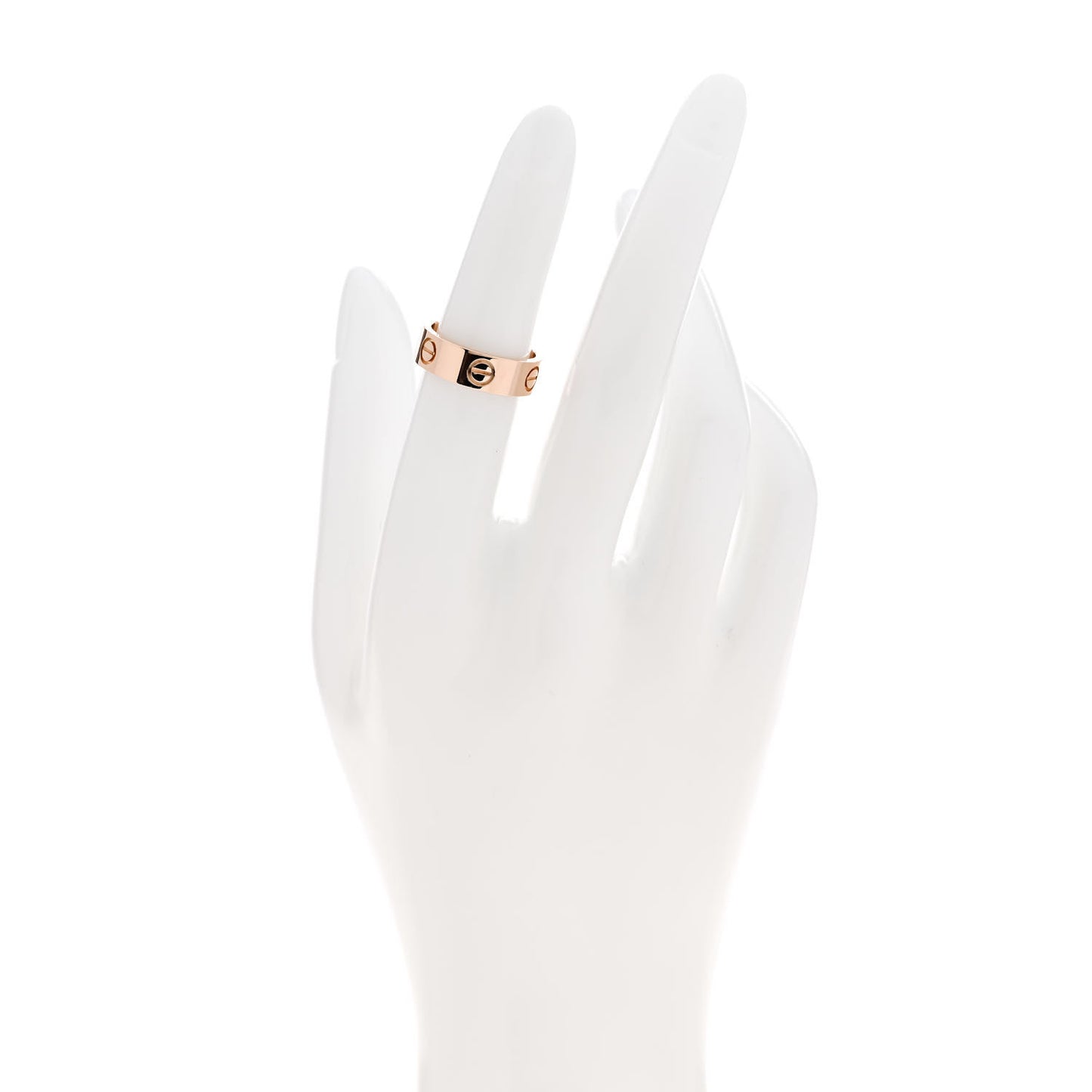18K Pink Gold 5.5mm LOVE Ring 50 5.25