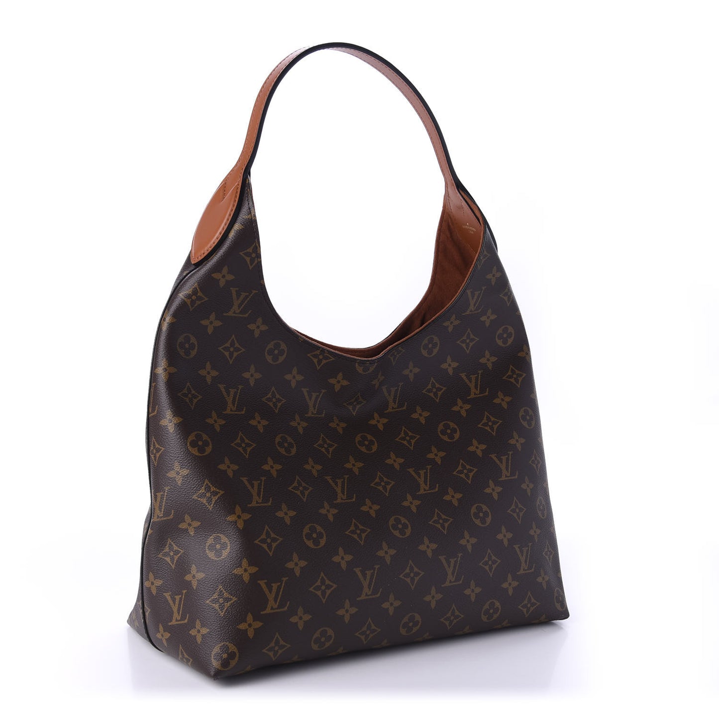 Monogram Flower Hobo Caramel