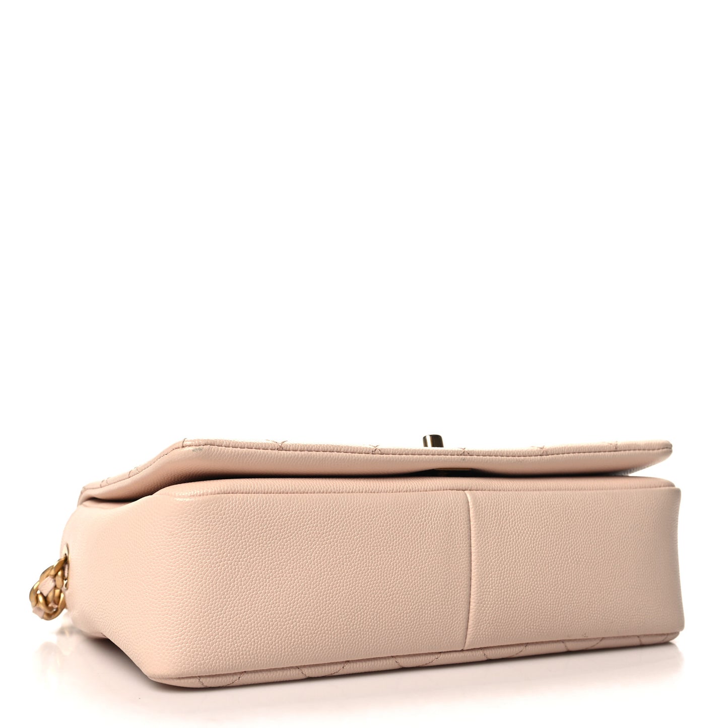 Caviar Quilted Medium Fashion Therapy Flap Beige