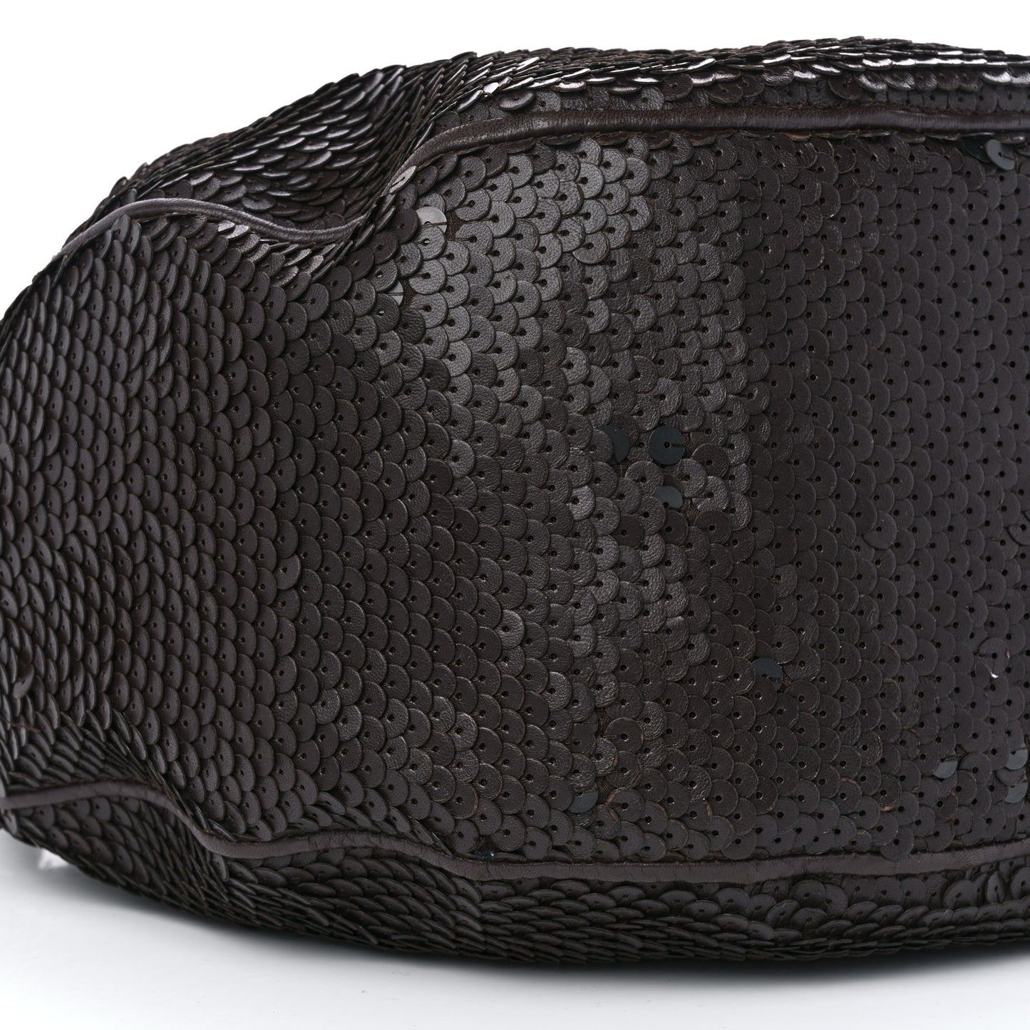 Nappa Velours Intrecciato Fuzzy Medium Veneta Hobo Ebano