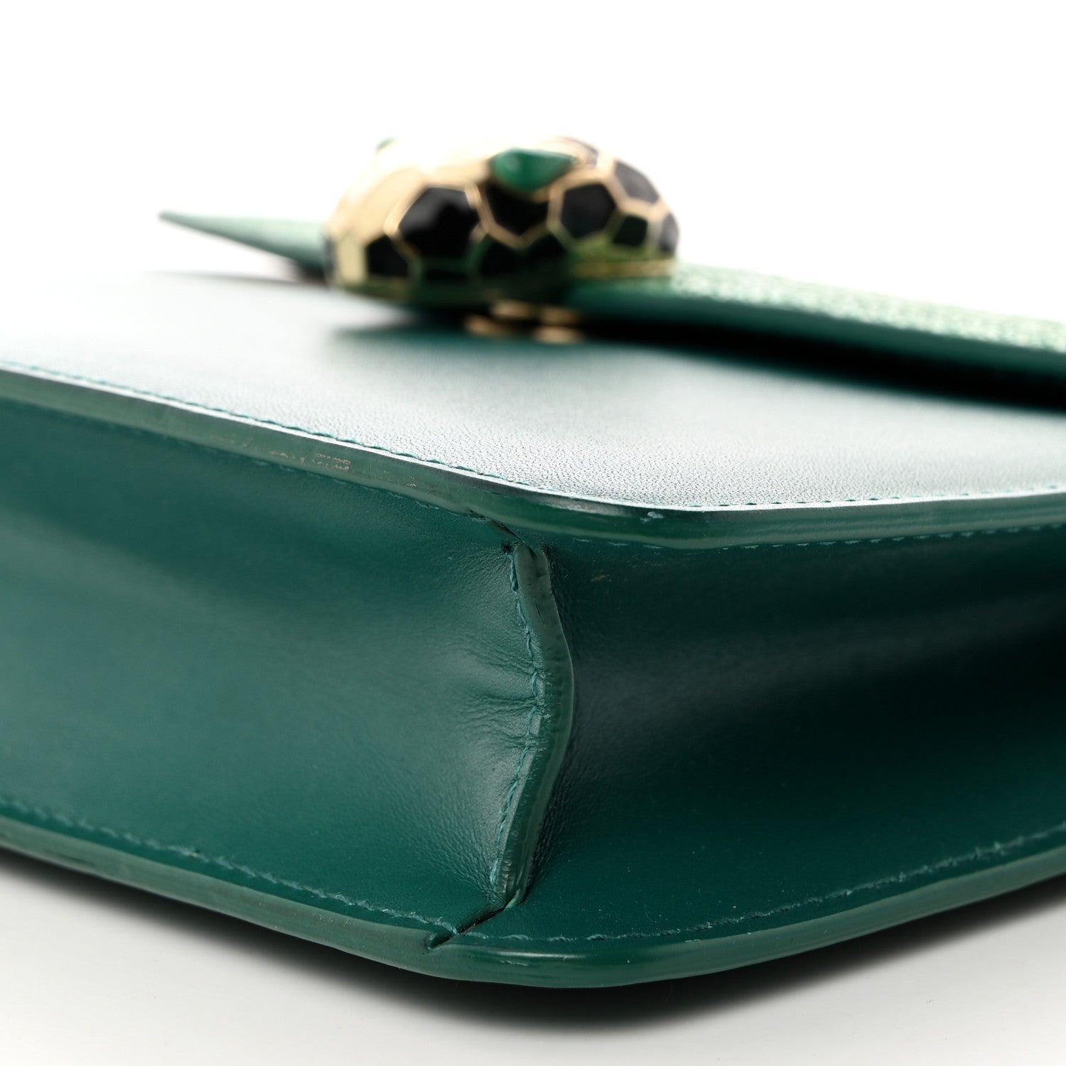 Bulgari Galuchat Calfskin Serpenti Forever Crossbody Bag Green 5 of 11