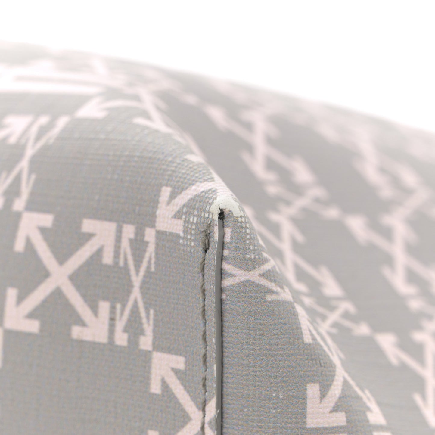 Coated Canvas Arrow Print Day Off Tote Bag White