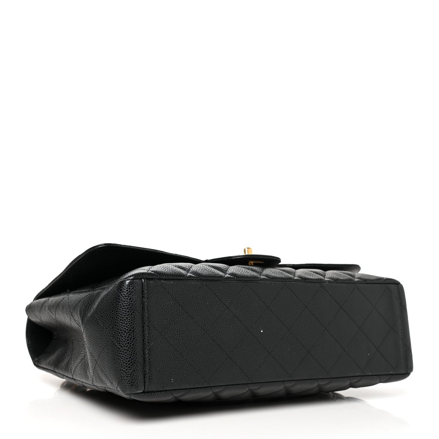 Caviar Quilted Maxi Single Flap Black