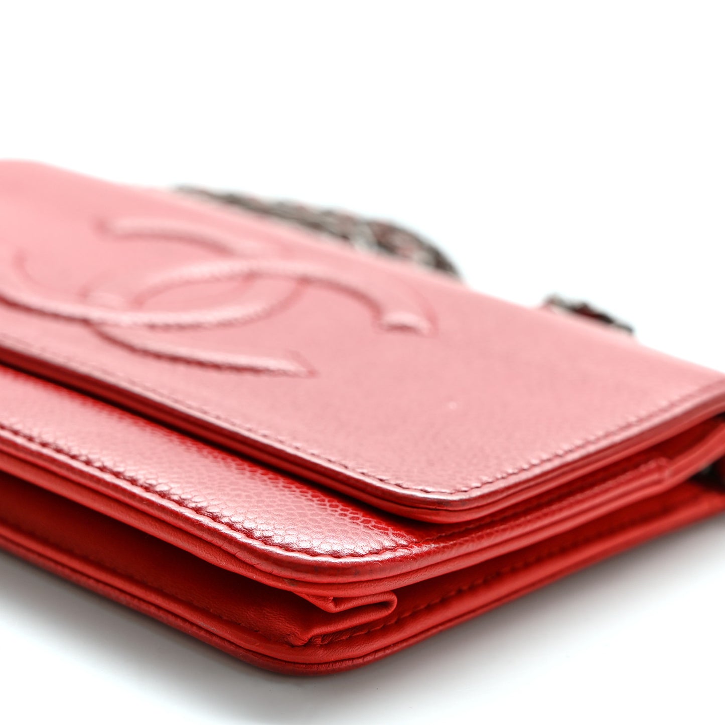 Caviar Timeless CC Wallet on Chain WOC Red